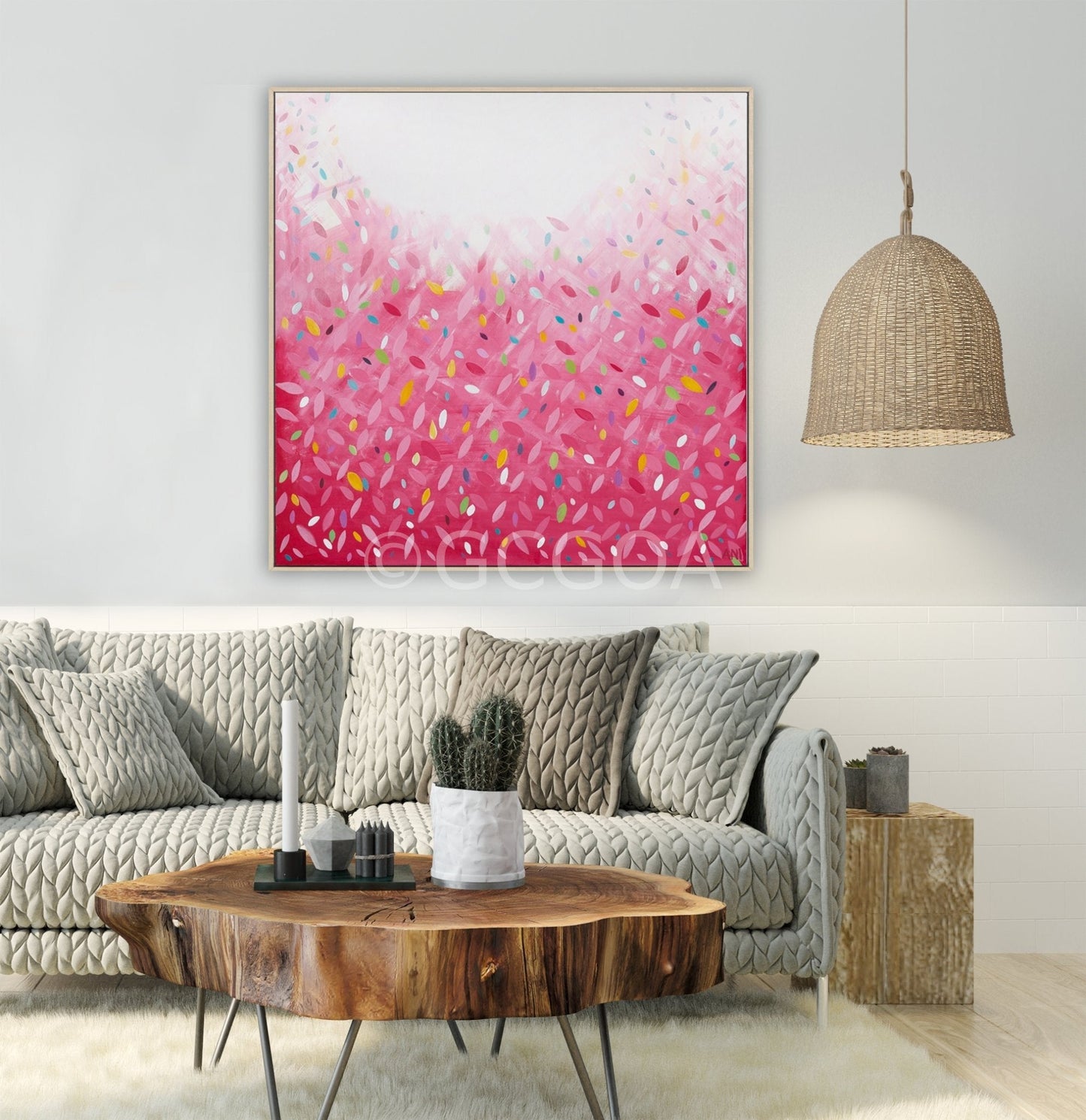 Bonds Confetti Leaves - Original Art - Gold Coast Gallery Of ArtAni Ipradjian