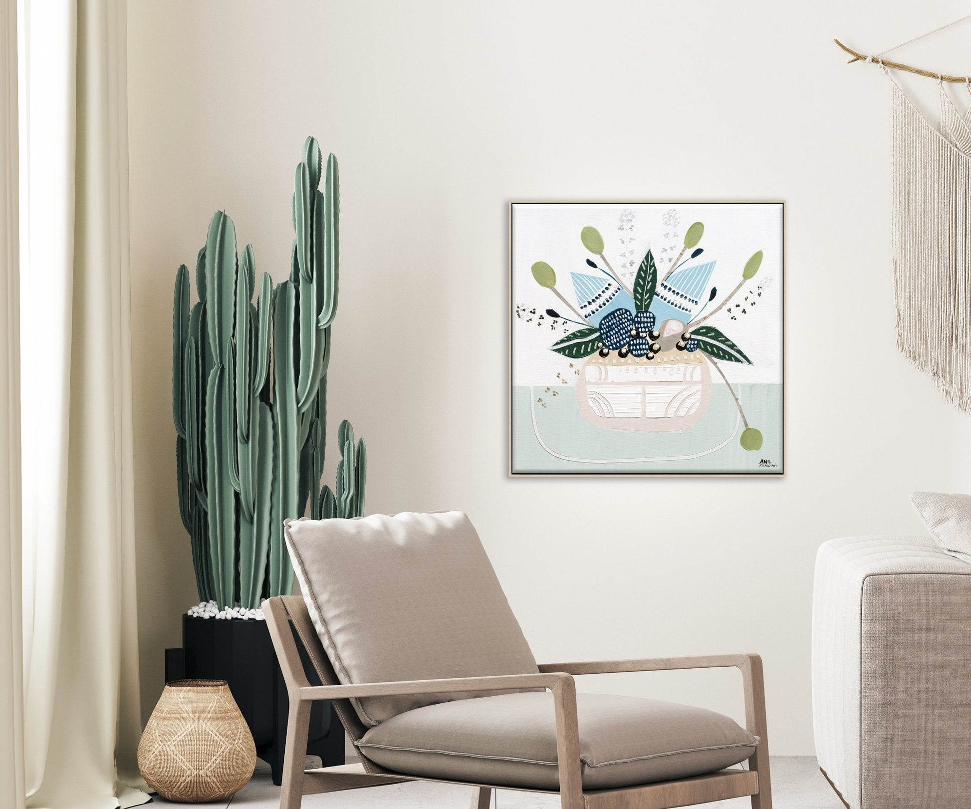 Botanical Banksia 1 – Original Floral Painting by Ani Ipradjian - Gold Coast Gallery Of ArtAni Ipradjian
