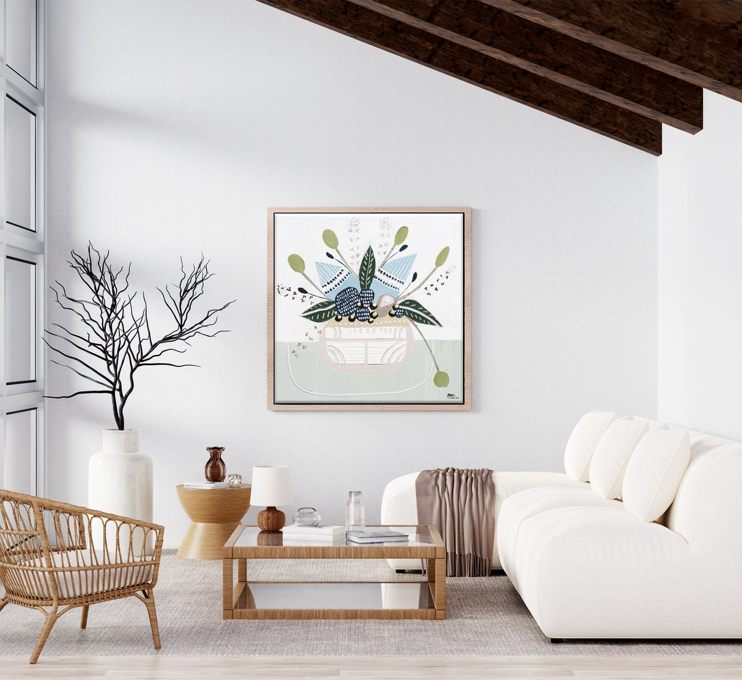Botanical Banksia 1 – Original Floral Painting by Ani Ipradjian - Gold Coast Gallery Of ArtAni Ipradjian