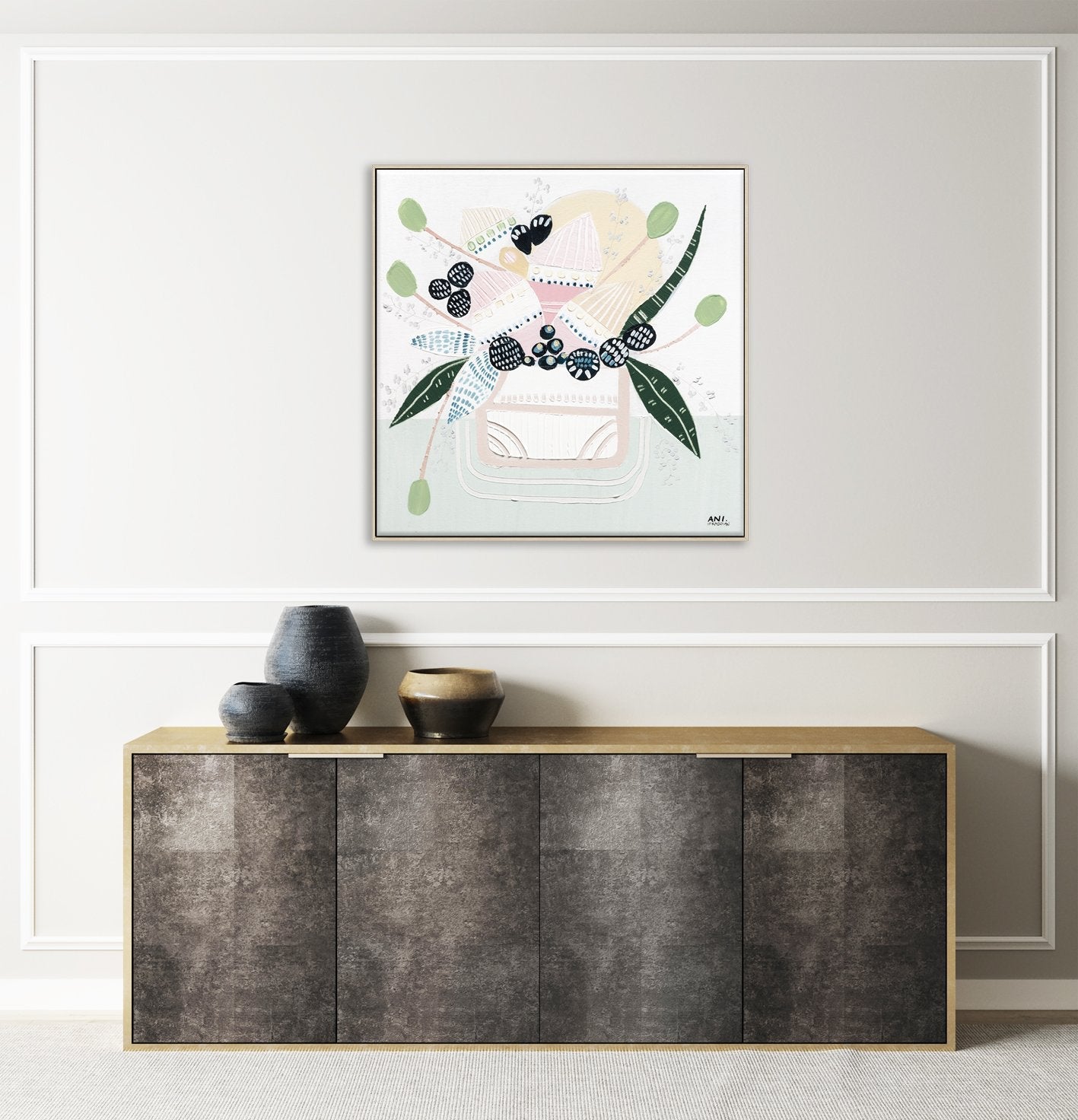 Botanical Banksia 2 – Original Floral Painting by Ani Ipradjian - Gold Coast Gallery Of ArtAni Ipradjian