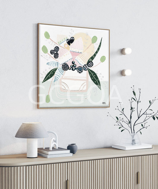 Botanical Banksia 2 – Original Floral Painting by Ani Ipradjian - Gold Coast Gallery Of ArtAni Ipradjian