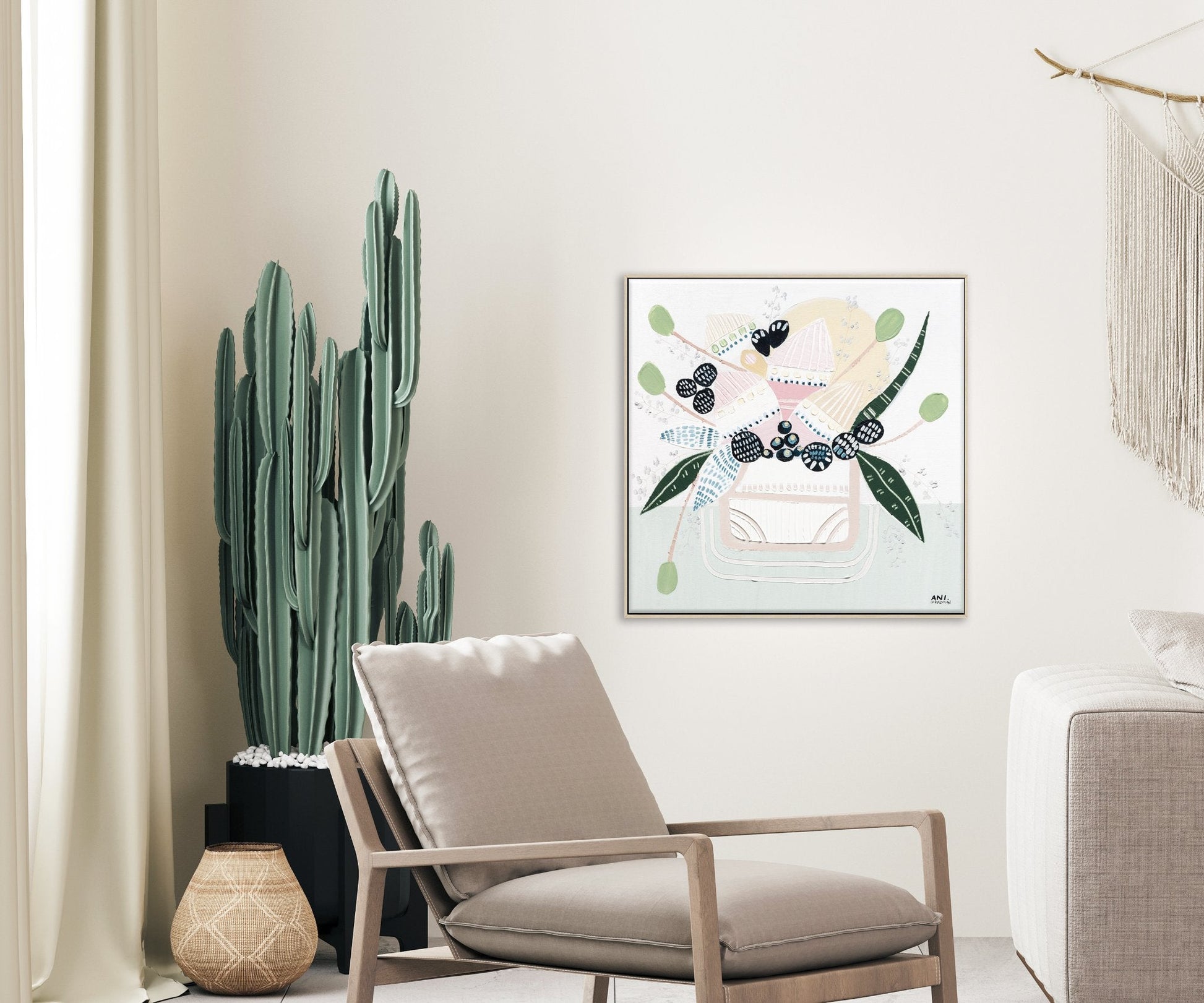 Botanical Banksia 2 – Original Floral Painting by Ani Ipradjian - Gold Coast Gallery Of ArtAni Ipradjian