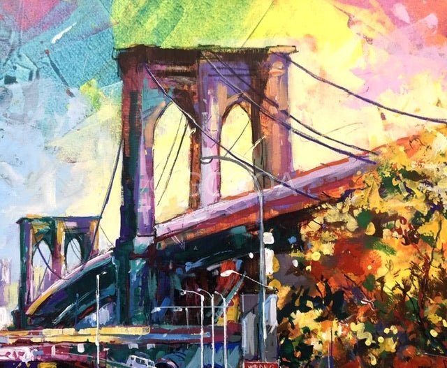 Brooklyn Bridge - Original Art - Gold Coast Gallery Of ArtJos Coufreur