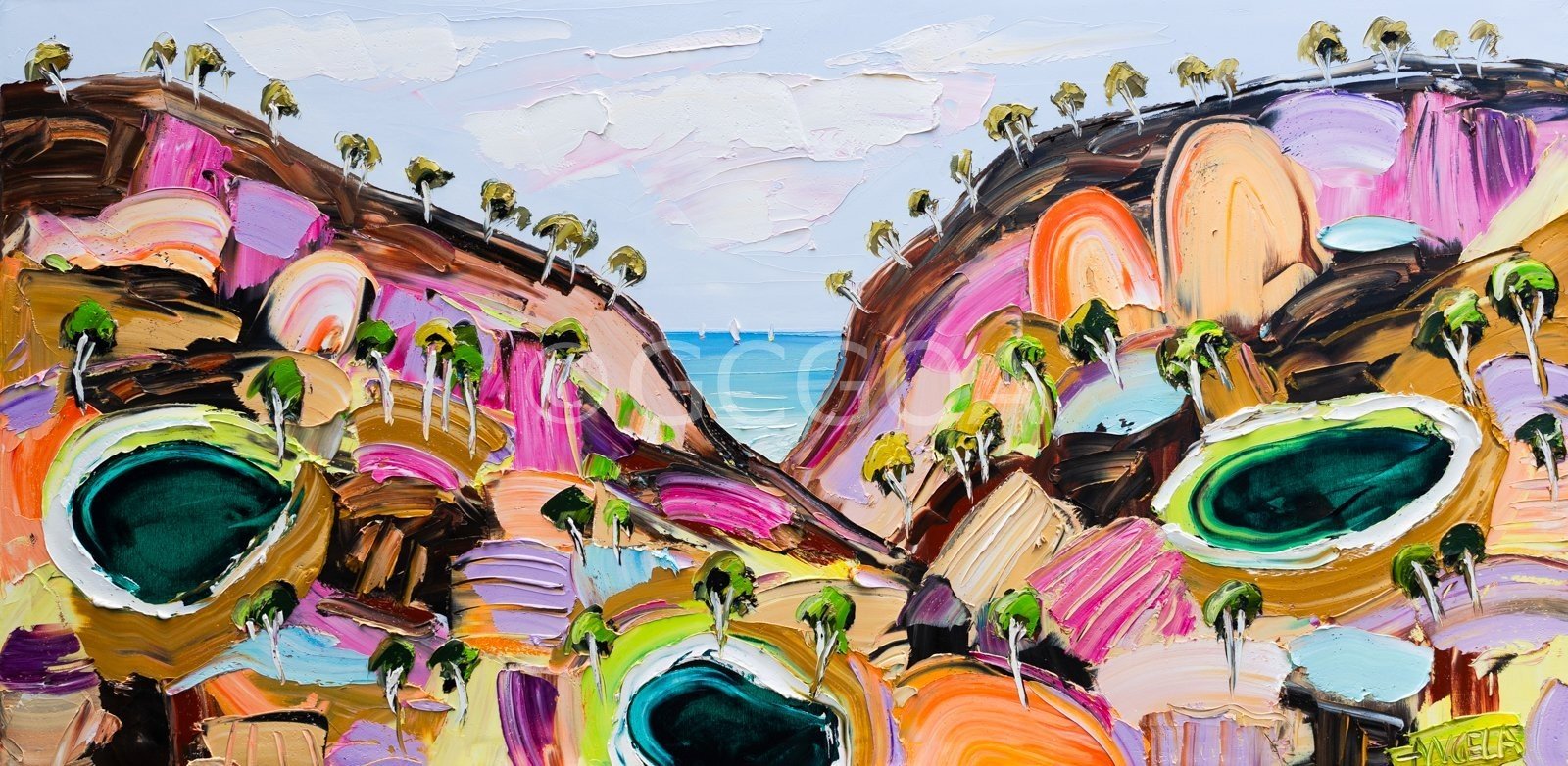 Bundjalung Country - Original Art - Gold Coast Gallery Of ArtAngela Hawkey