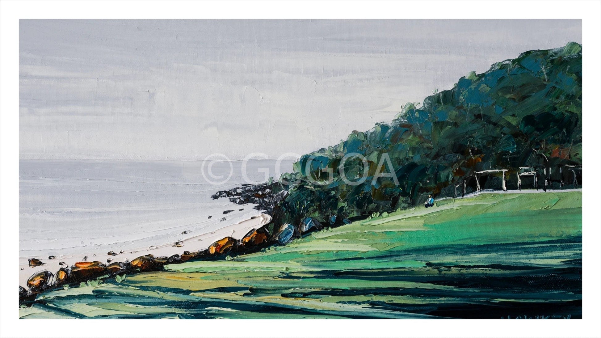 Burleigh Hill - Fine Art Print - Gold Coast Gallery Of ArtAngela Hawkey
