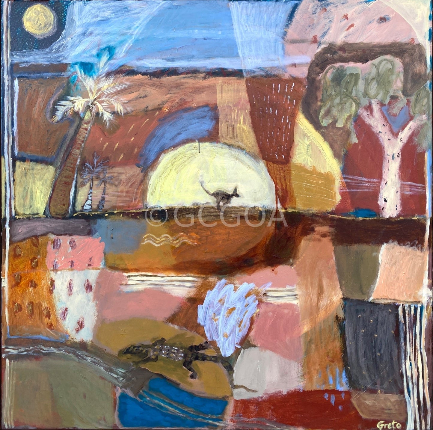 Bush Coconut - Original Art - Gold Coast Gallery Of ArtGreta Hounslow