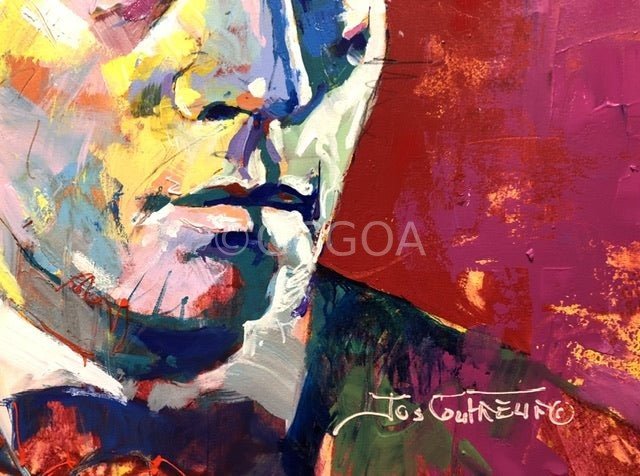 Buster Keaton Movie Star - Original Art - Gold Coast Gallery Of ArtJos Coufreur