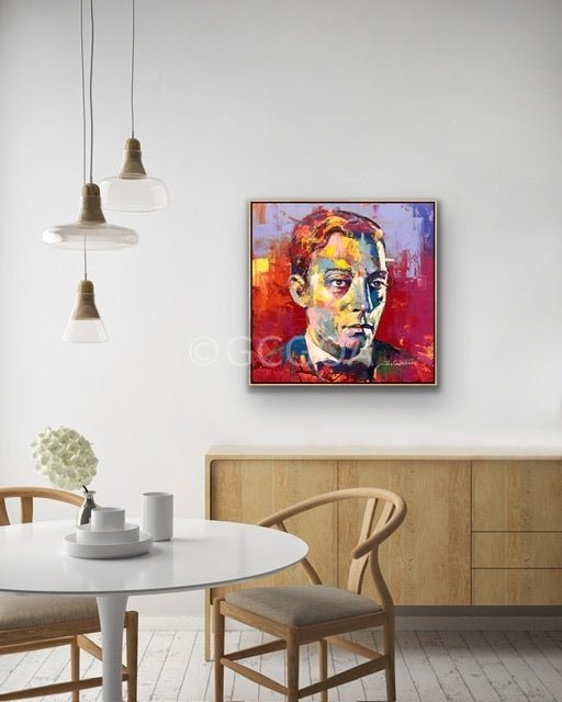 Buster Keaton Movie Star - Original Art - Gold Coast Gallery Of ArtJos Coufreur