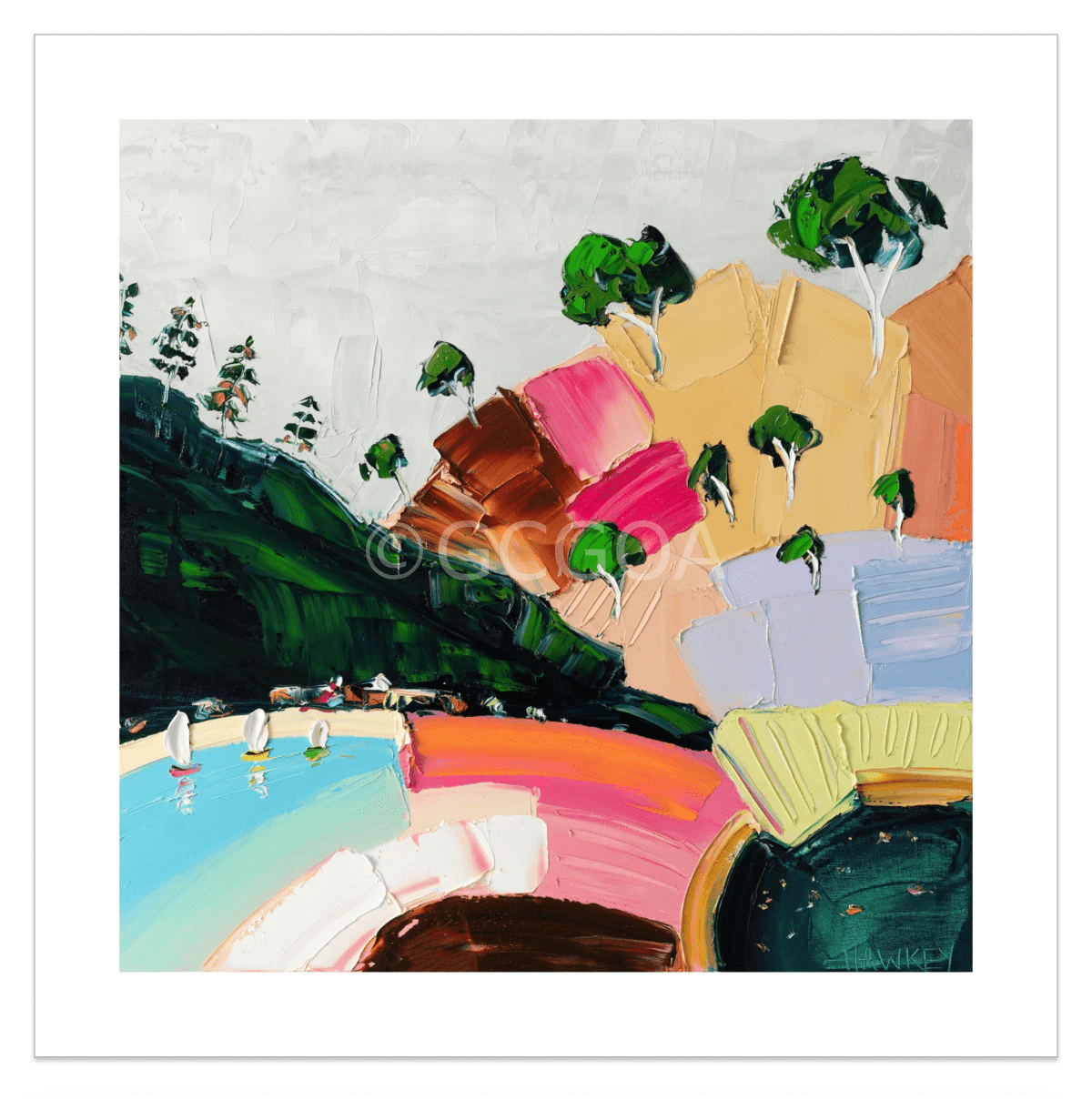 By The Bay - Fine Art Print - Gold Coast Gallery Of ArtAngela Hawkey