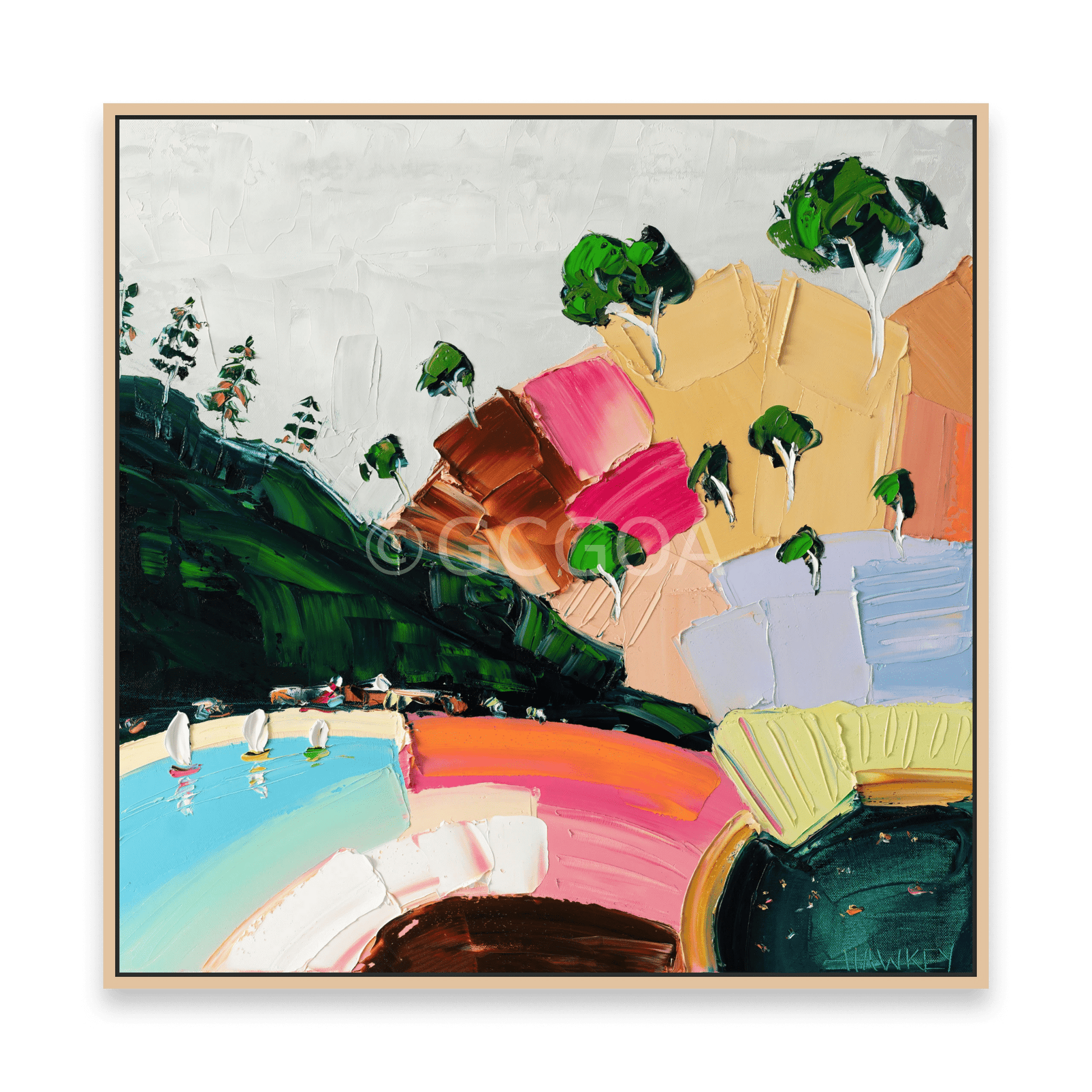 By The Bay - Fine Art Print - Gold Coast Gallery Of ArtAngela Hawkey
