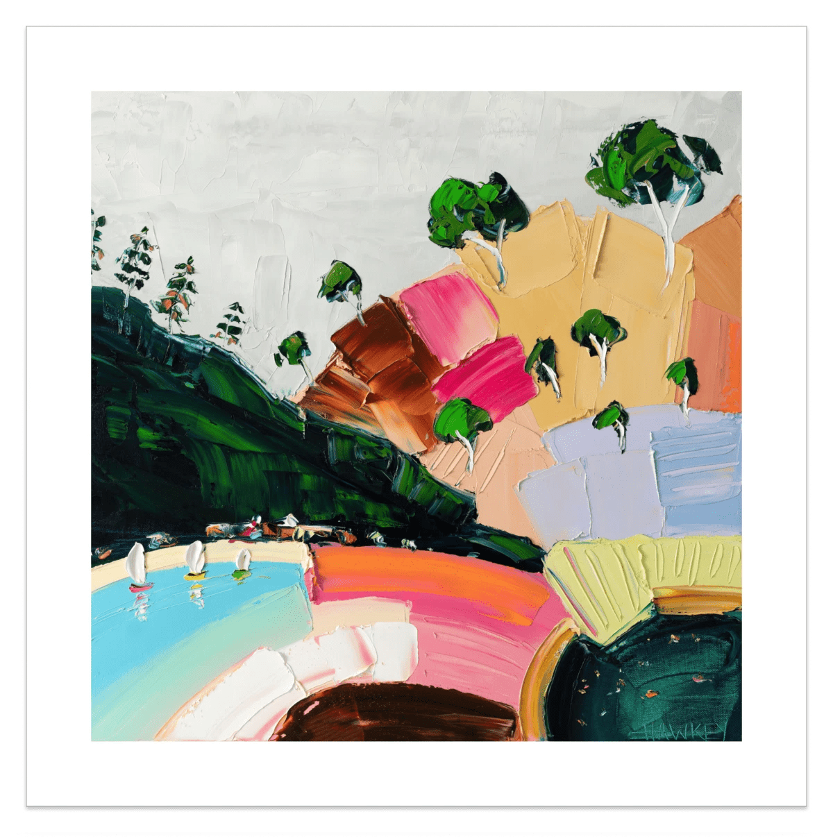 By The Bay - Fine Art Print - Gold Coast Gallery Of ArtAngela Hawkey