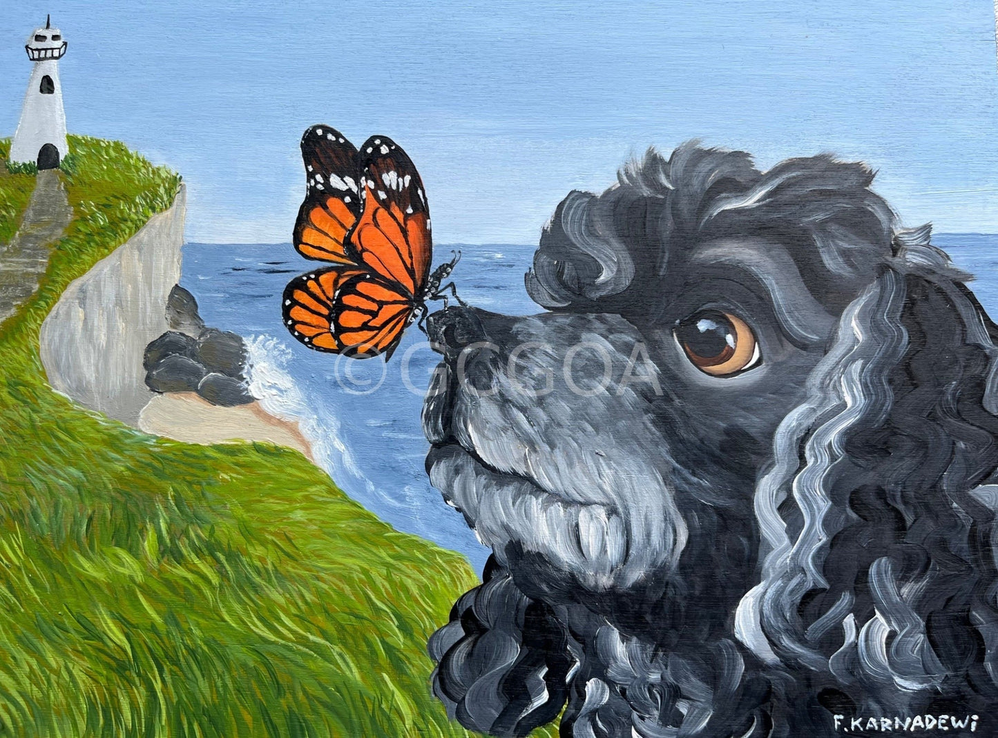 By The Lighthouse - Original Art - Gold Coast Gallery Of ArtFika Karnadewi