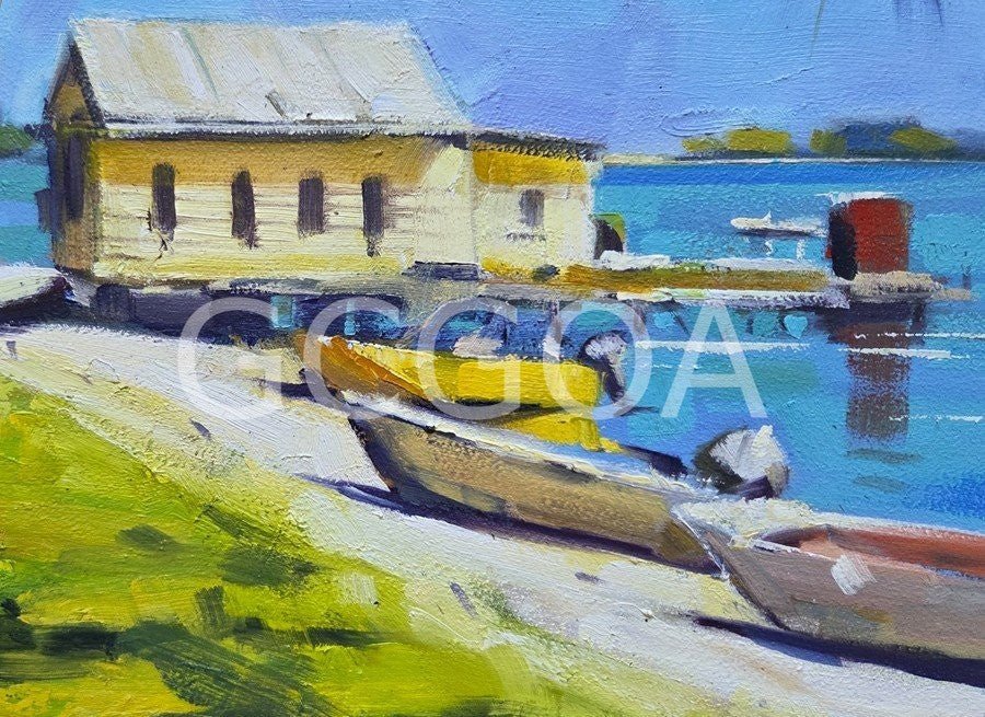 By The River - Noosa - Gold Coast Gallery Of ArtJohn G Pearson