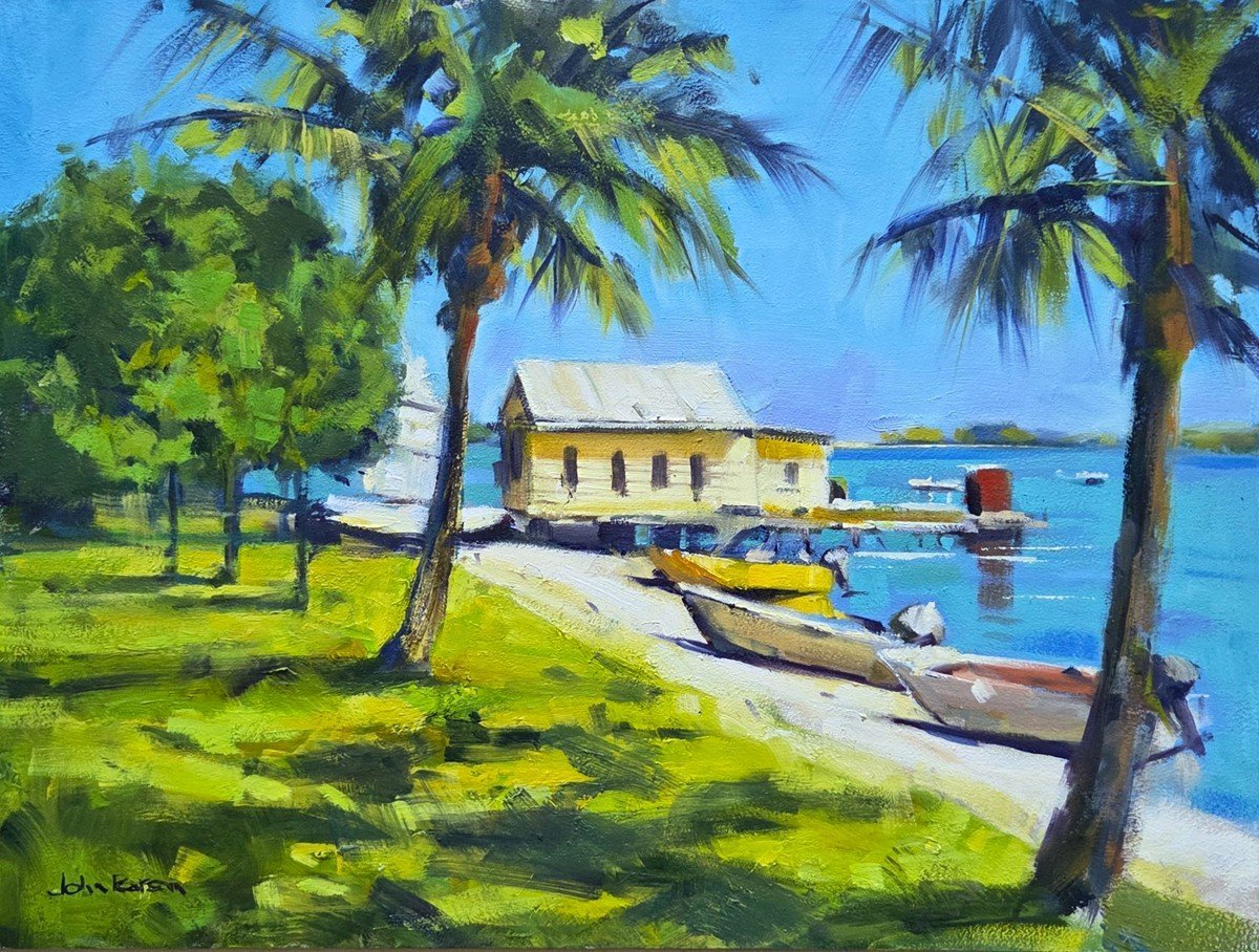 By The River - Noosa - Gold Coast Gallery Of ArtJohn G Pearson
