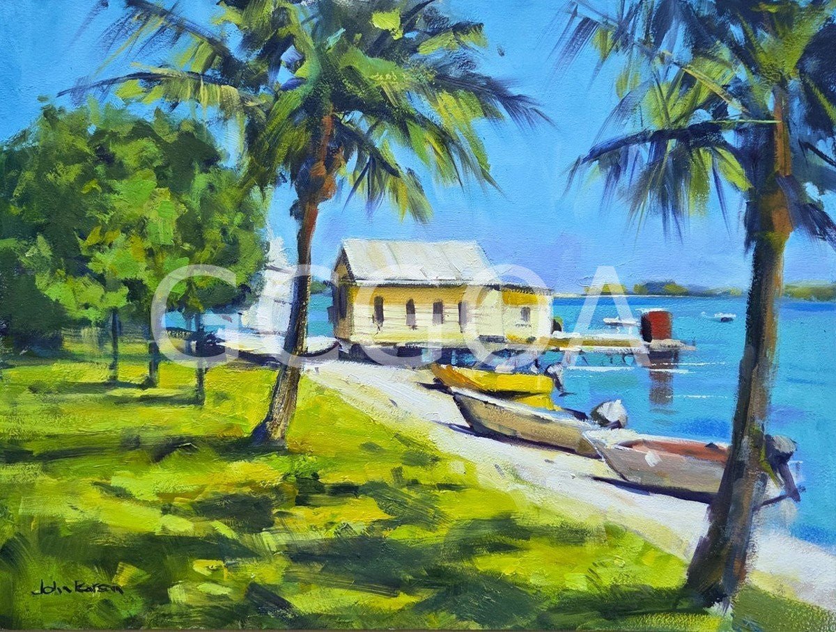 By The River - Noosa - Gold Coast Gallery Of ArtJohn G Pearson