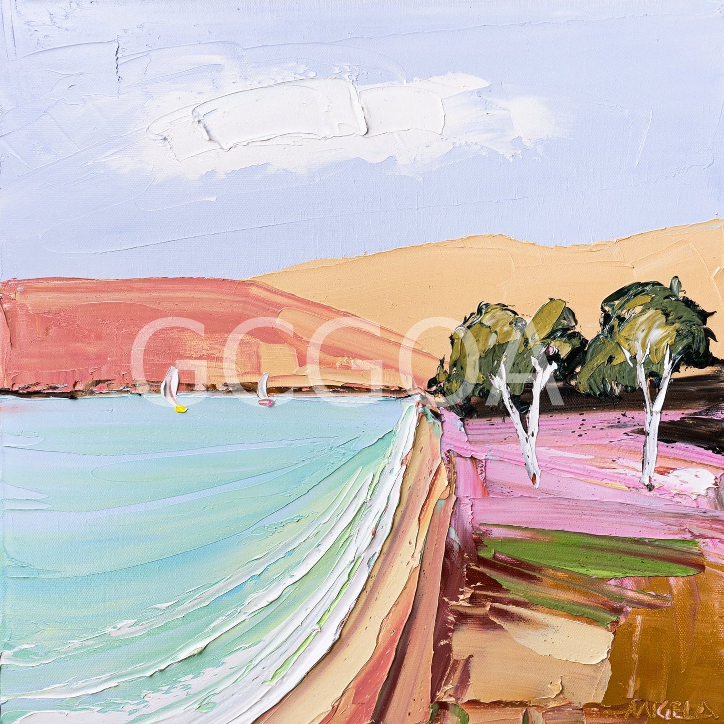 By The Two Trees - Gold Coast Gallery Of ArtAngela Hawkey