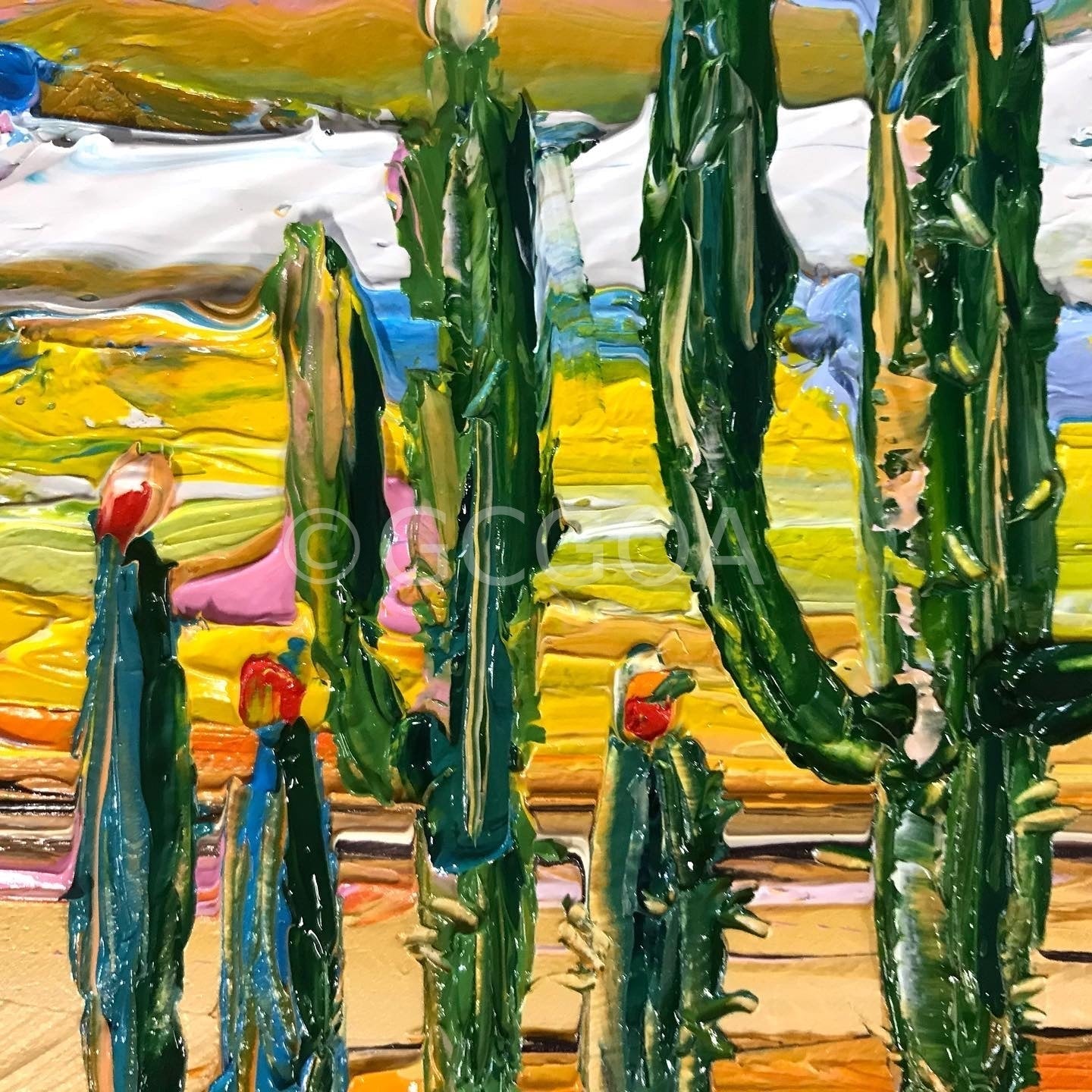 Cactus Landscape 2 - Gold Coast Gallery Of ArtHilly Coufreur