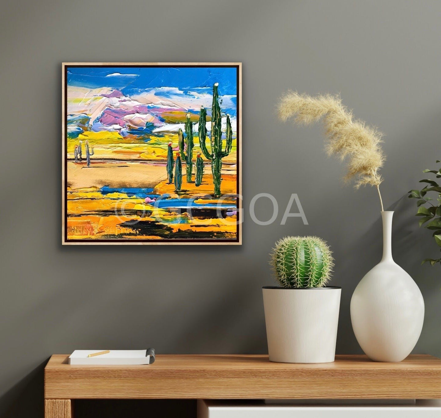 Cactus Landscape 2 - Gold Coast Gallery Of ArtHilly Coufreur