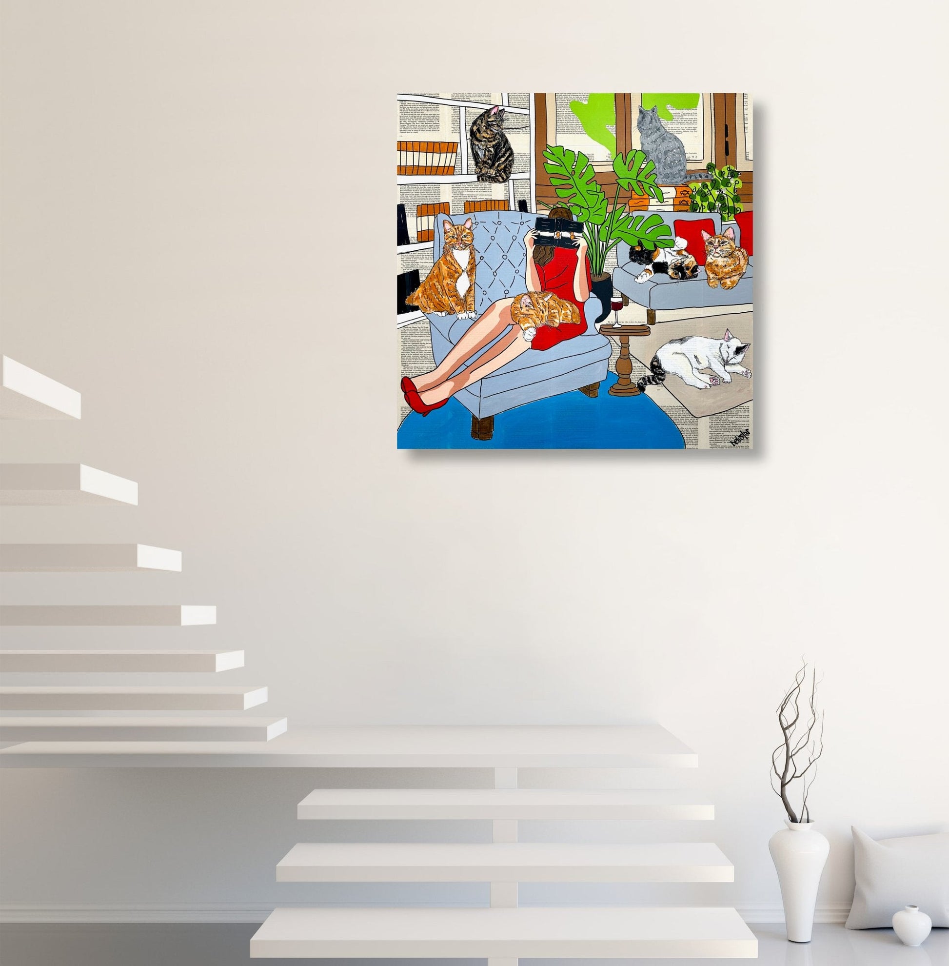 Cat Capers - Crazy Cat Lady - Gold Coast Gallery Of ArtDeborah Lang
