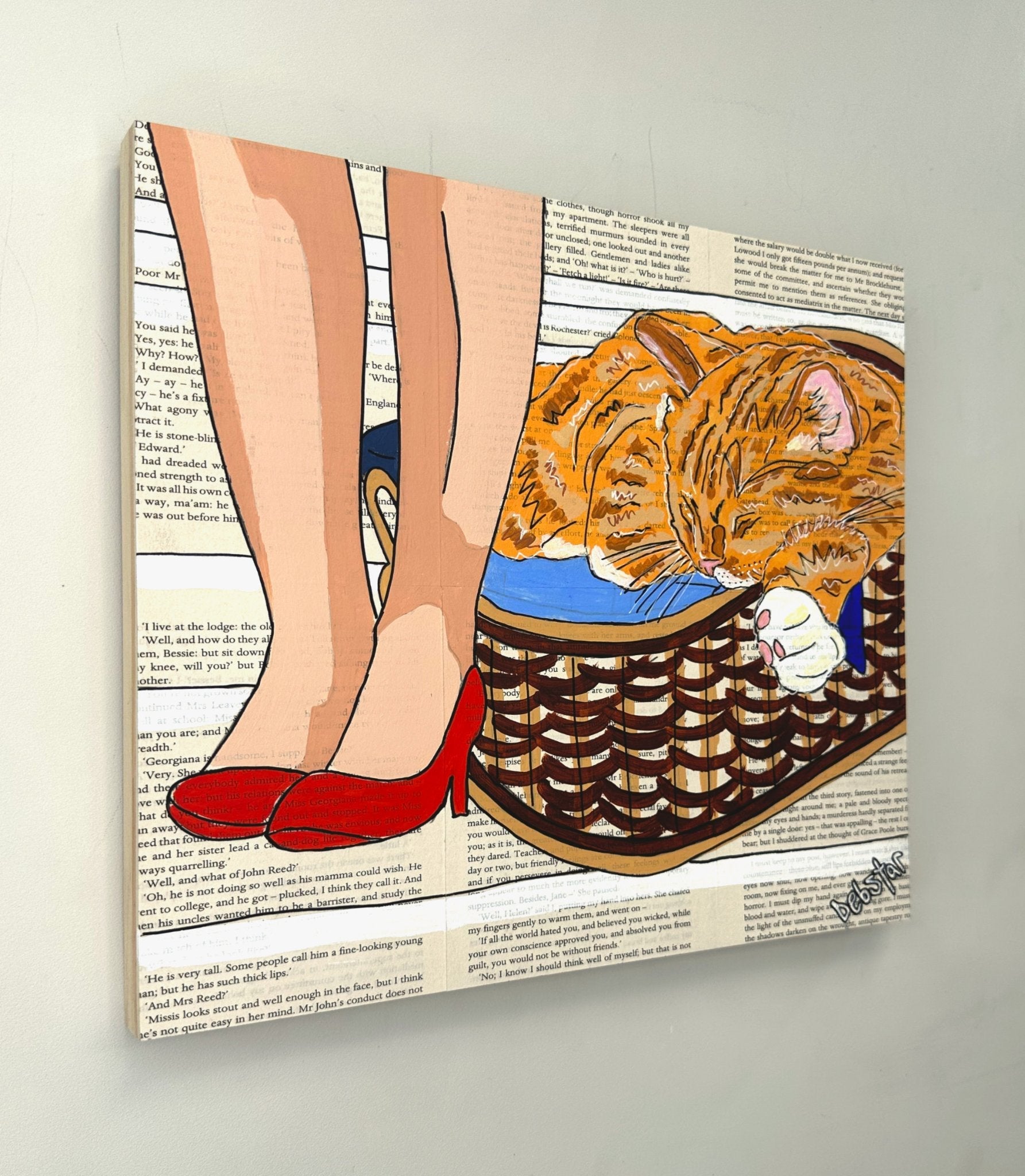Cat Capers - Laundry 3 - Gold Coast Gallery Of ArtDeborah Lang