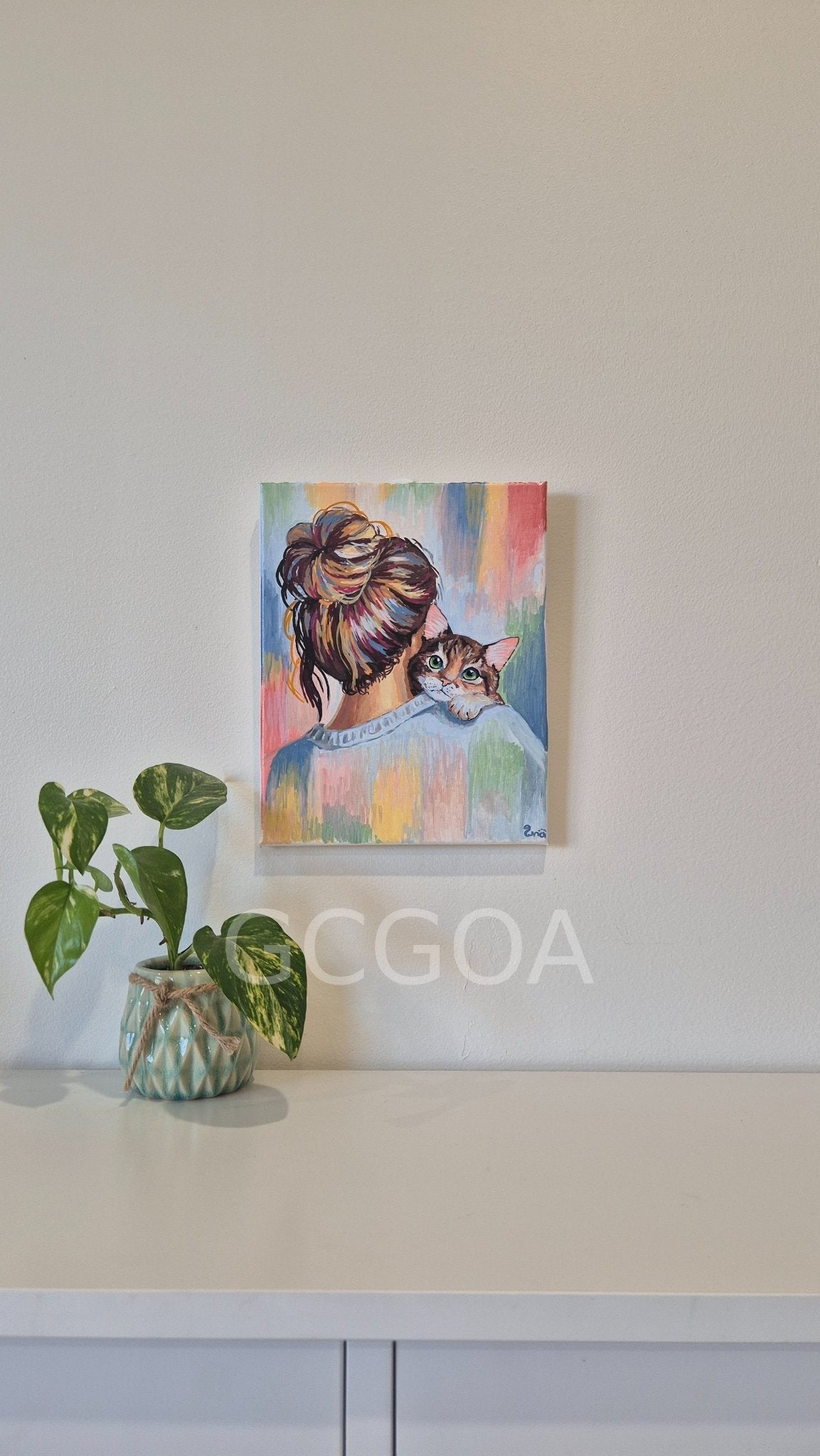 Cat Cuddles - Gold Coast Gallery Of ArtRenae Hall