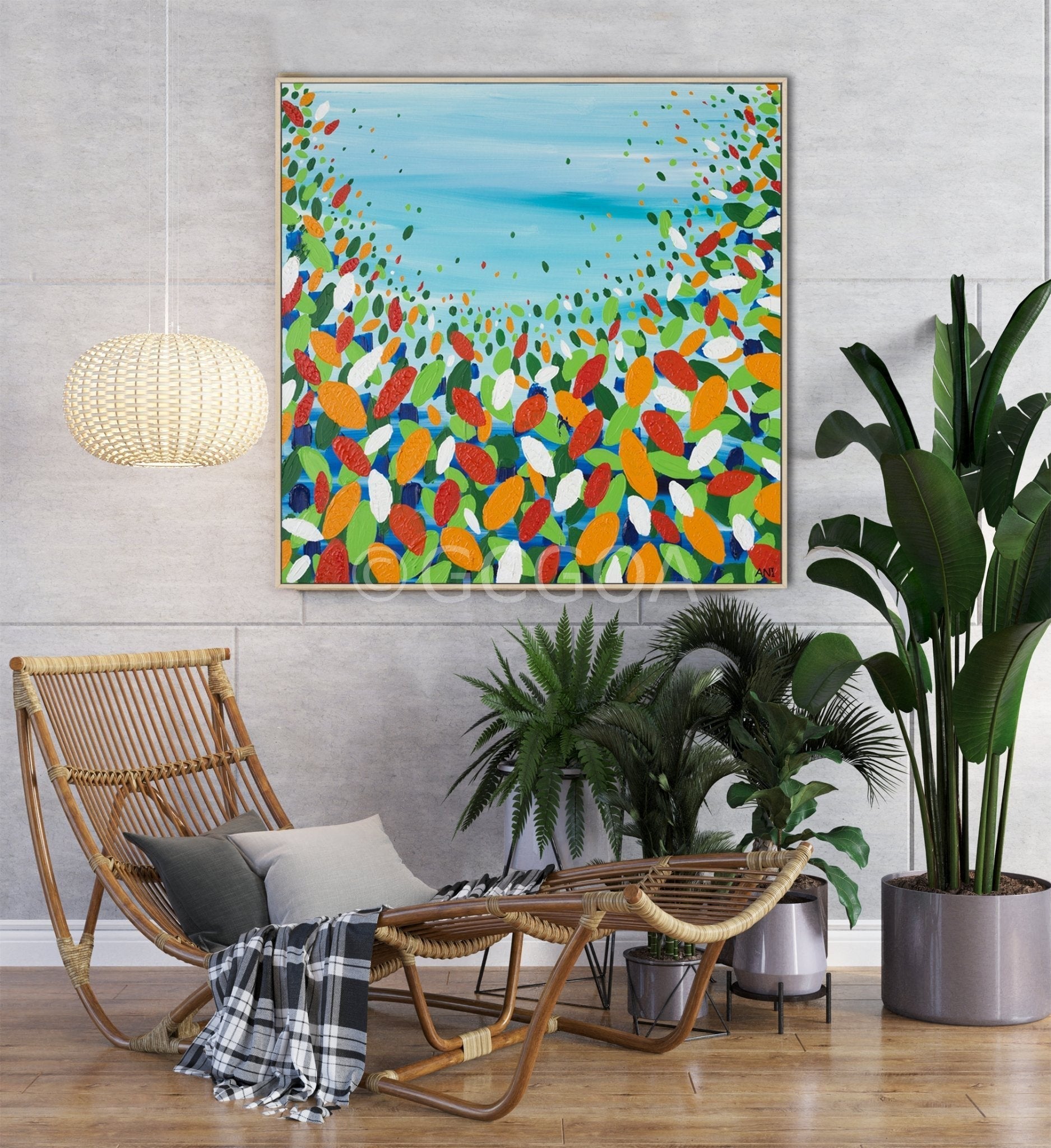 Chakra leaves - Original Art - Gold Coast Gallery Of ArtAni Ipradjian