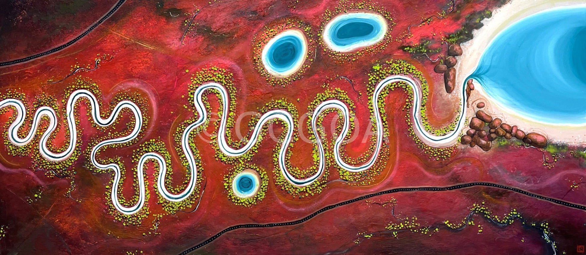 Cherry River Dance - Original Art - Gold Coast Gallery Of ArtTania Chanter