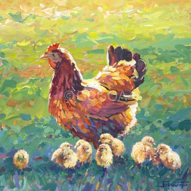 Chickens 3 - Gold Coast Gallery Of ArtJos Coufreur
