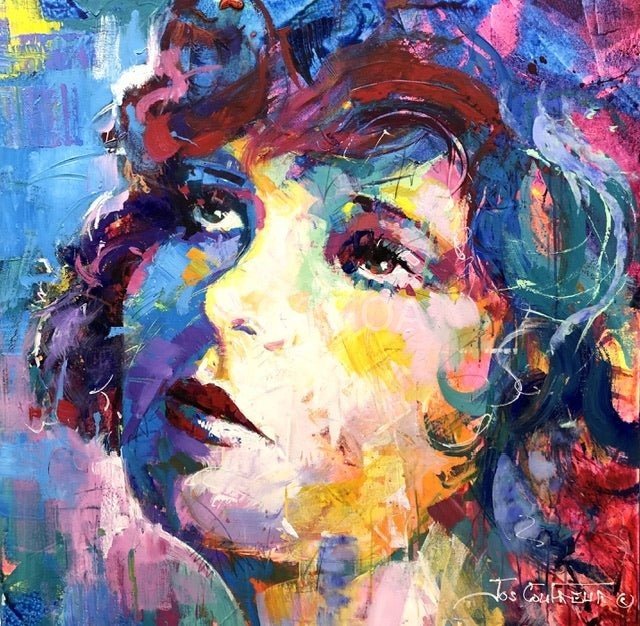 Clara Bow Movie Star - Original Art - Gold Coast Gallery Of ArtJos Coufreur