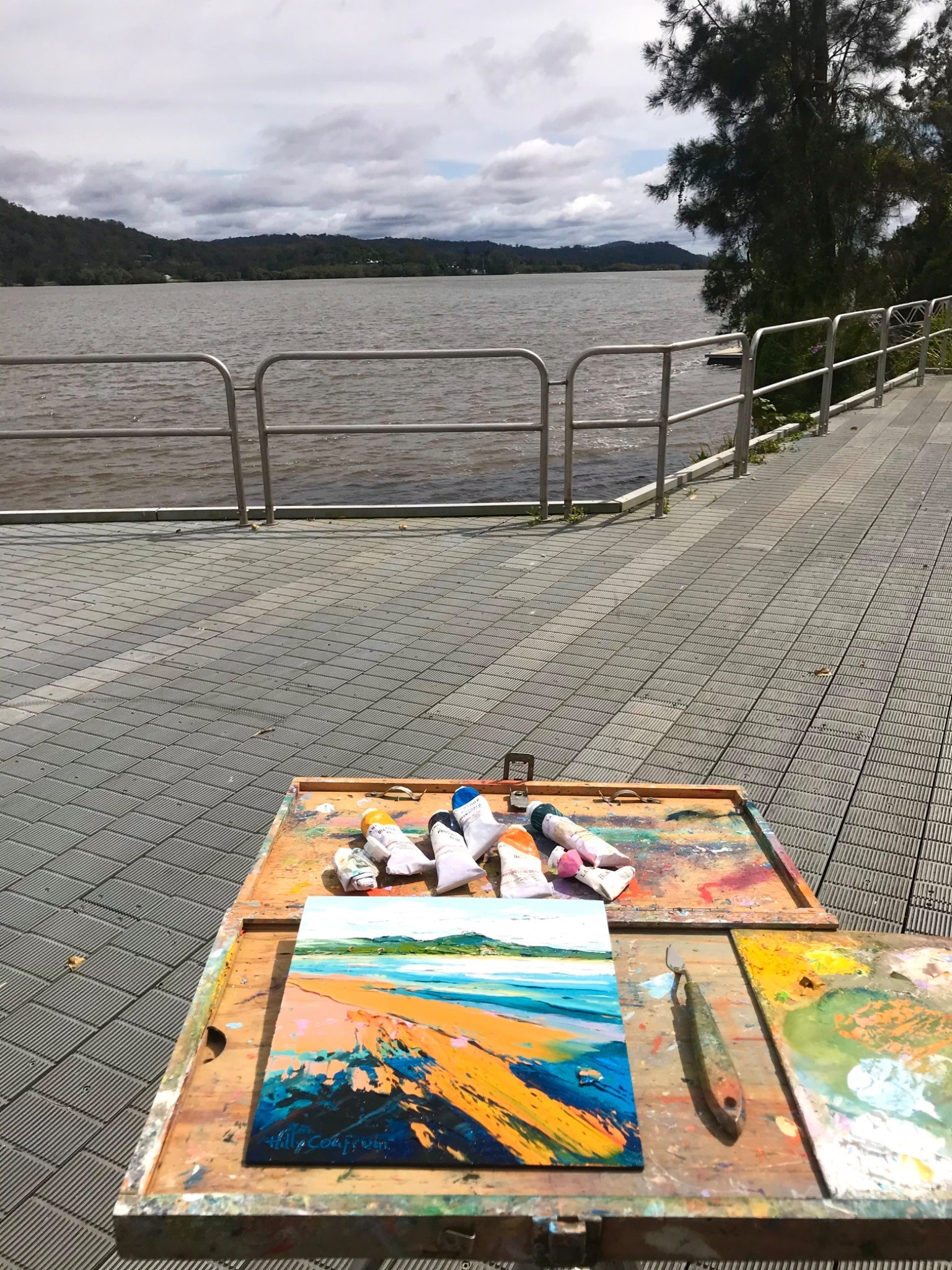 Clarence River - Plein Air - Gold Coast Gallery Of ArtHilly Coufreur