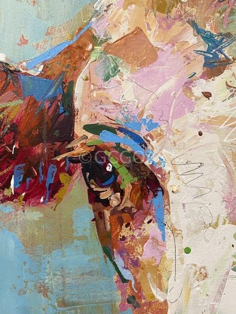 Clover the Cow - Original Art - Gold Coast Gallery Of ArtJos Coufreur