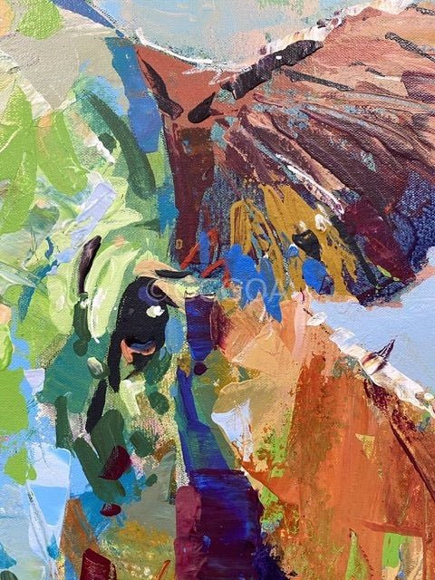 Clover the Cow - Original Art - Gold Coast Gallery Of ArtJos Coufreur