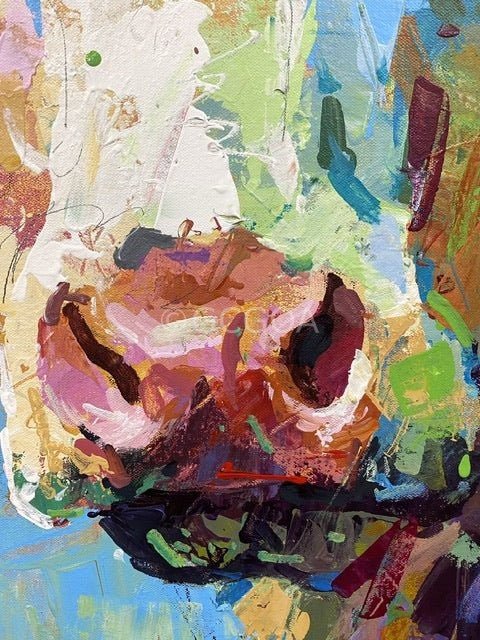 Clover the Cow - Original Art - Gold Coast Gallery Of ArtJos Coufreur