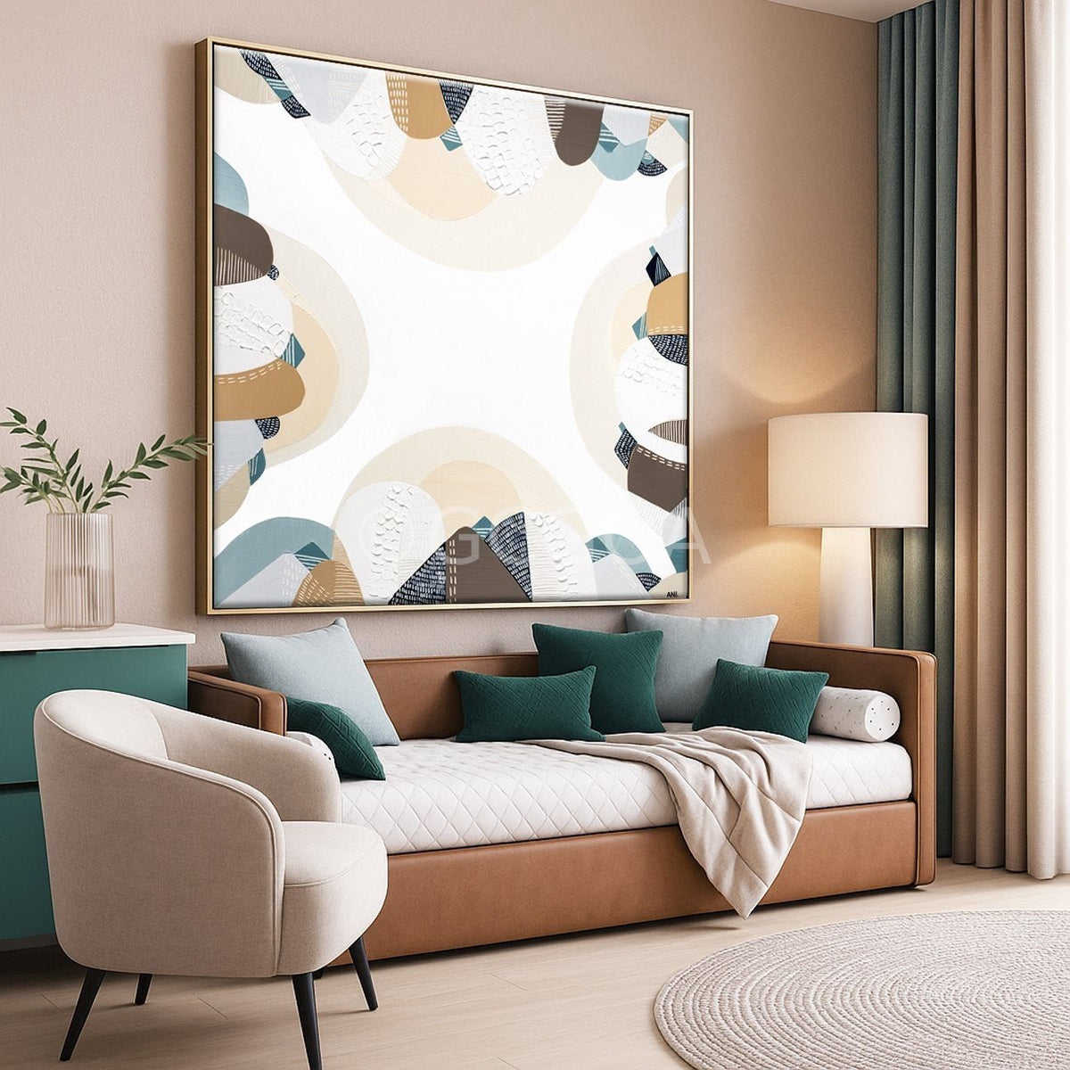 Coastal Bliss Painting by Ani Ipradjian - Gold Coast Gallery Of ArtAni Ipradjian