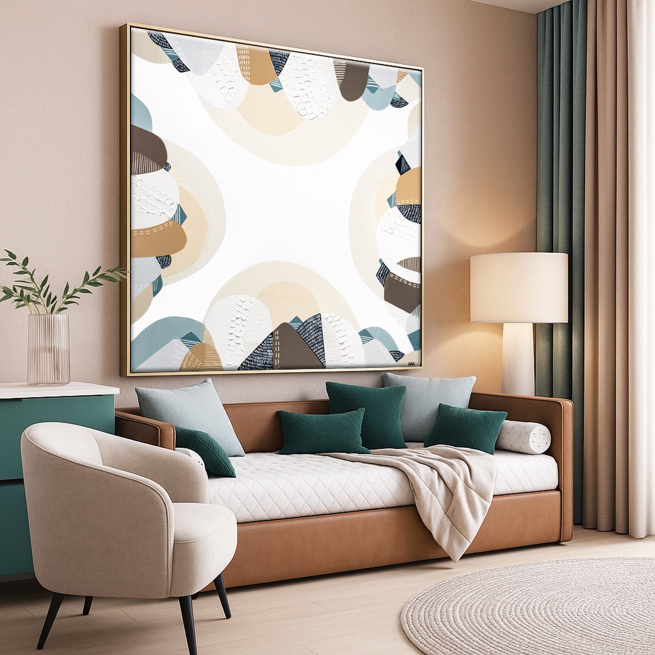 Coastal Bliss Painting by Ani Ipradjian - Gold Coast Gallery Of ArtAni Ipradjian