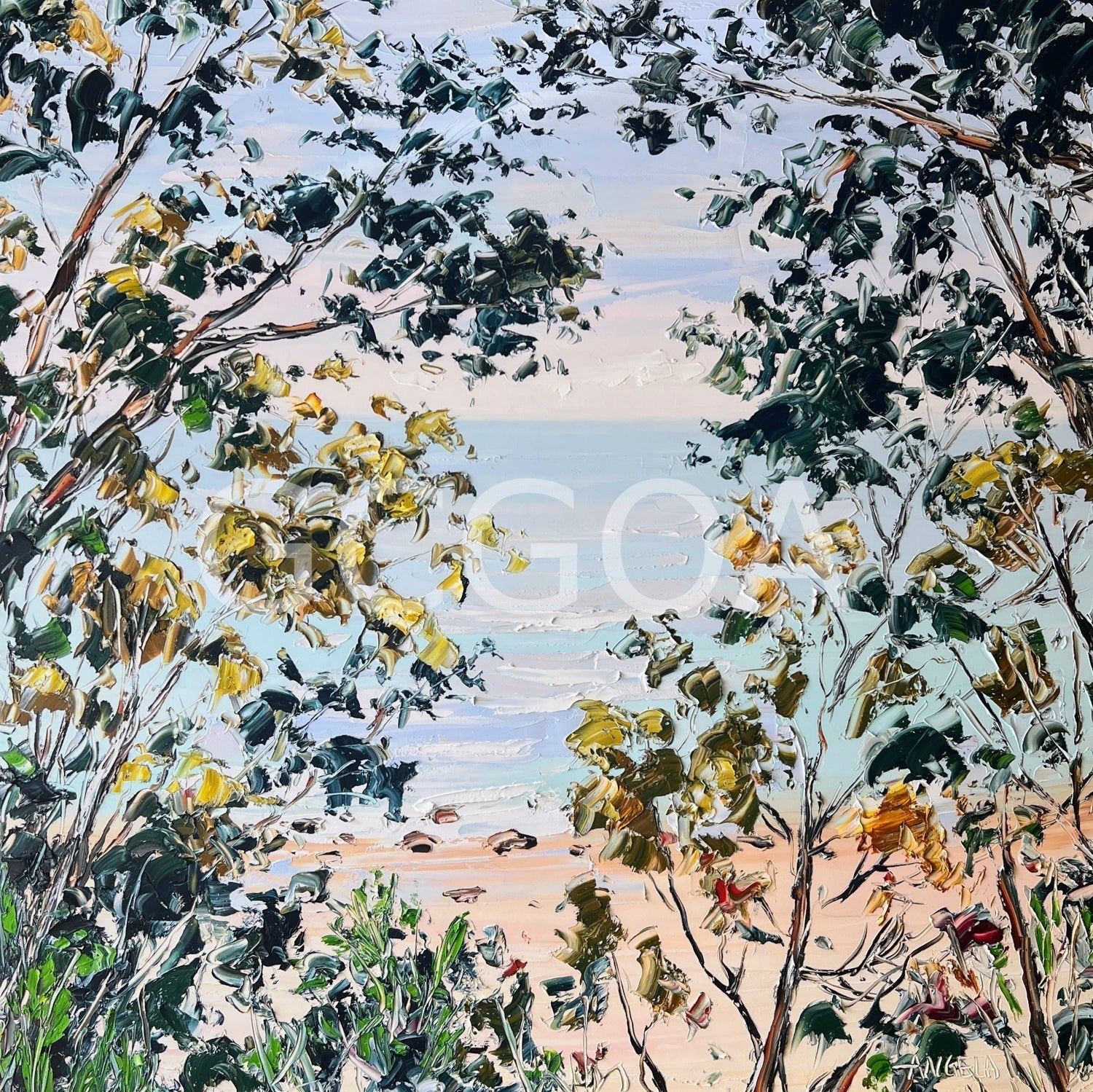 Coastal Embrace - Gold Coast Gallery Of ArtAngela Hawkey