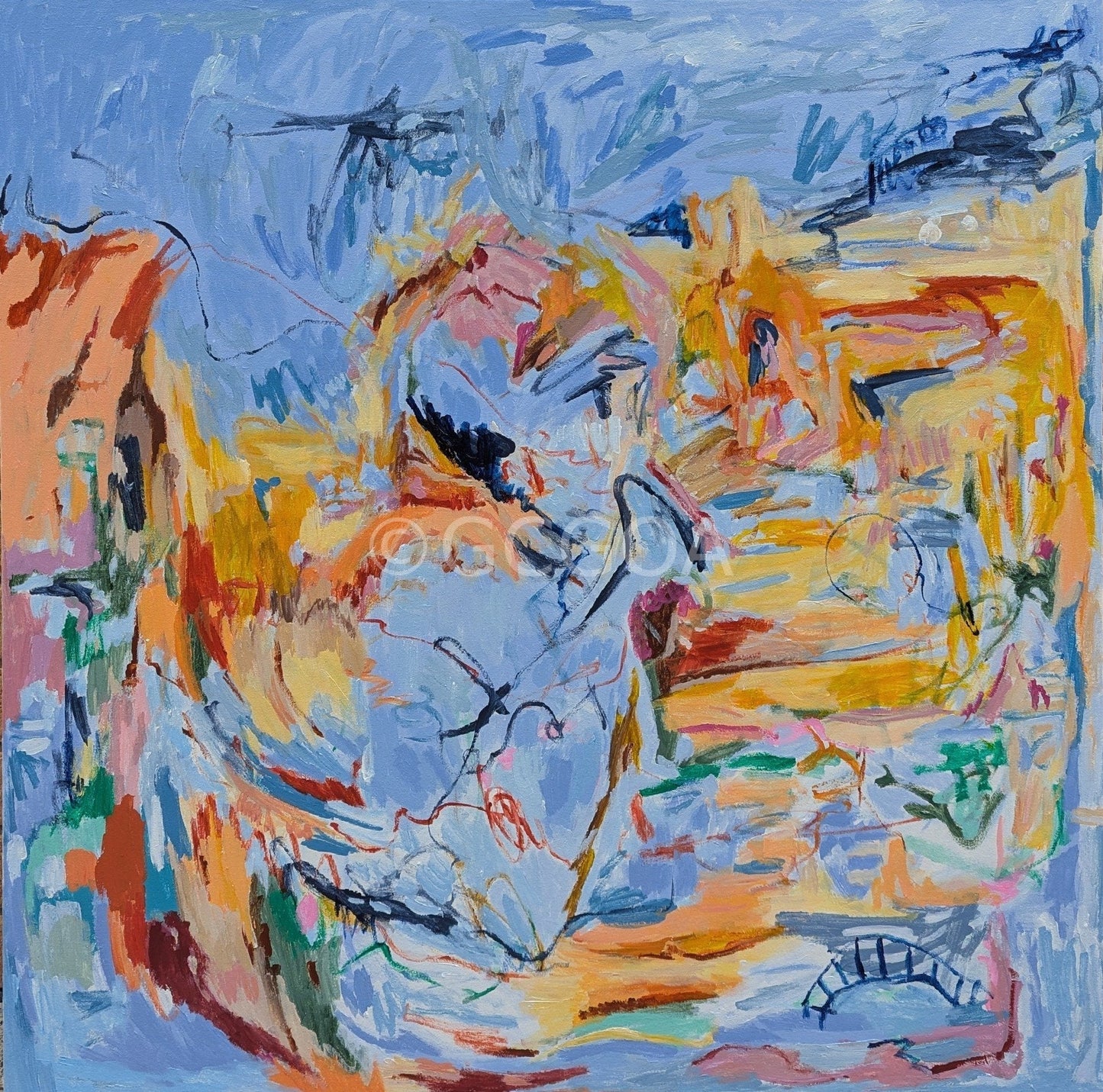 Coastal Reverie- Original Art - Gold Coast Gallery Of ArtAlpana Rai