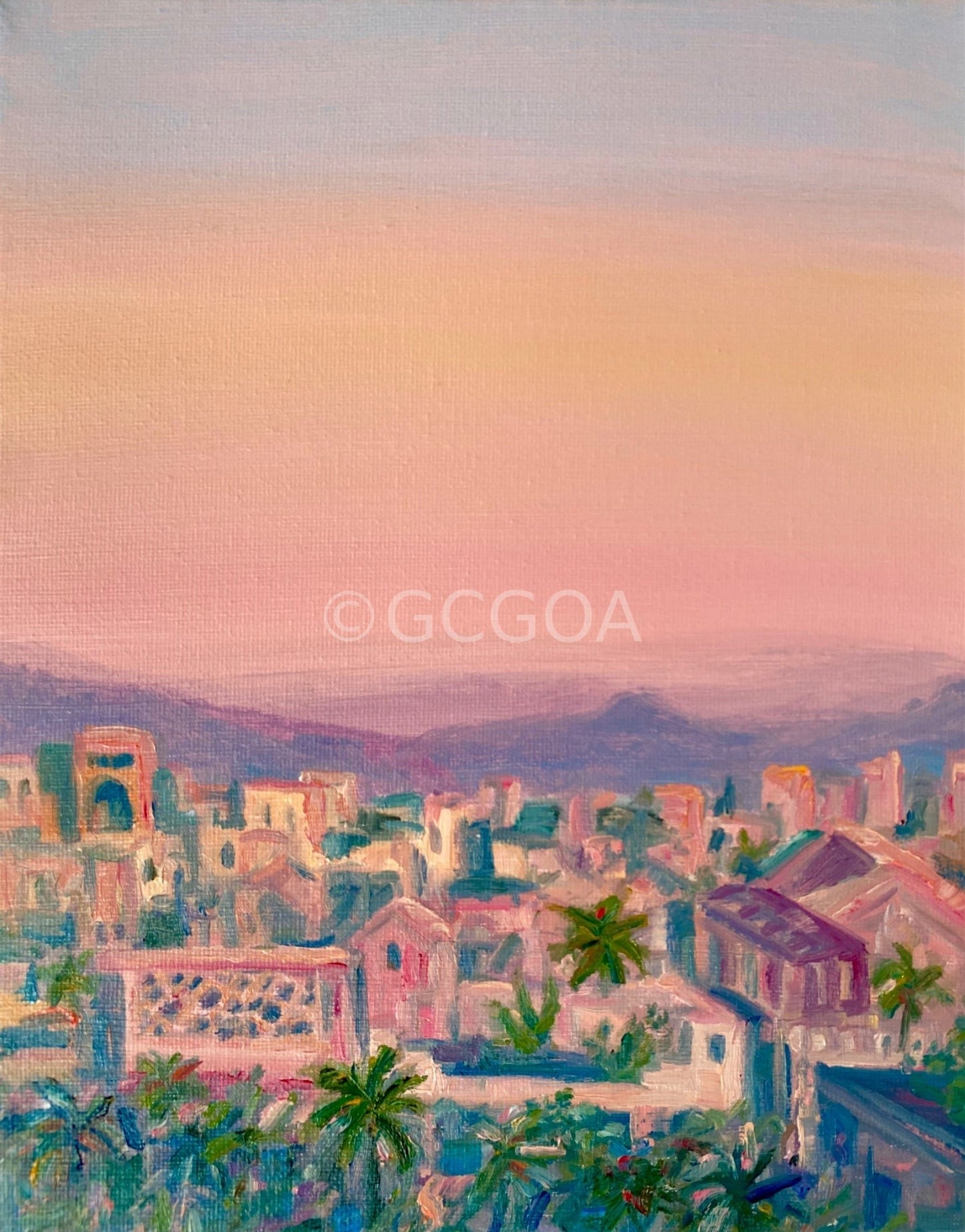 Cocktail Sunset - Original Art - Gold Coast Gallery Of ArtCharlotte Moore