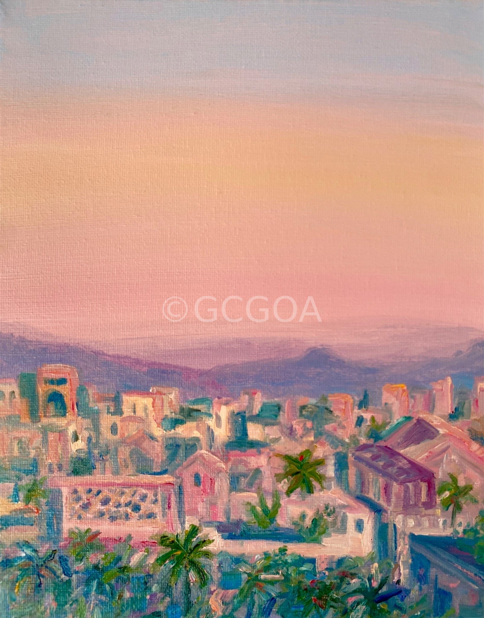 Cocktail Sunset - Original Art - Gold Coast Gallery Of ArtCharlotte Moore
