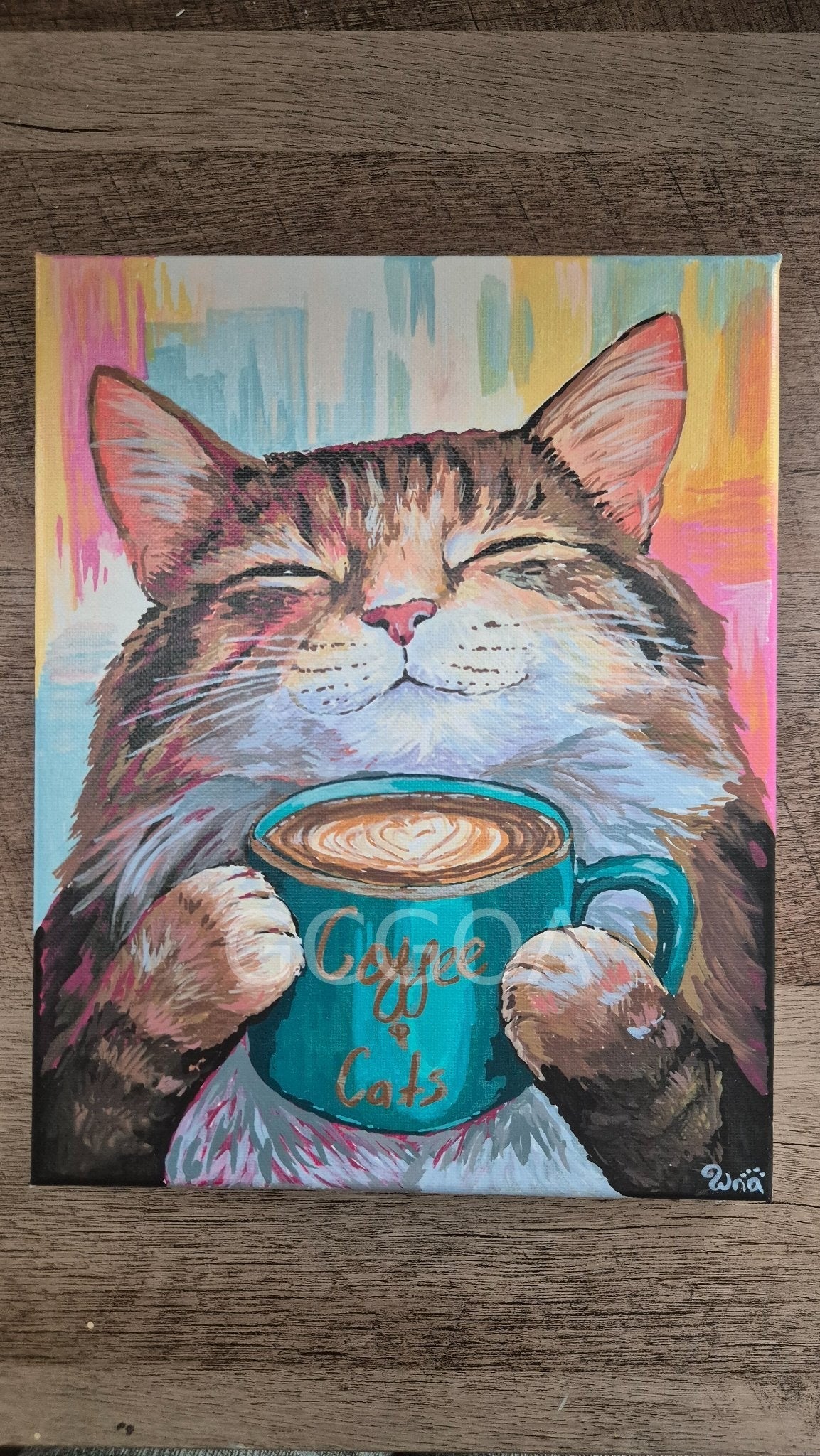 Coffee Cat - Gold Coast Gallery Of ArtRenae Hall