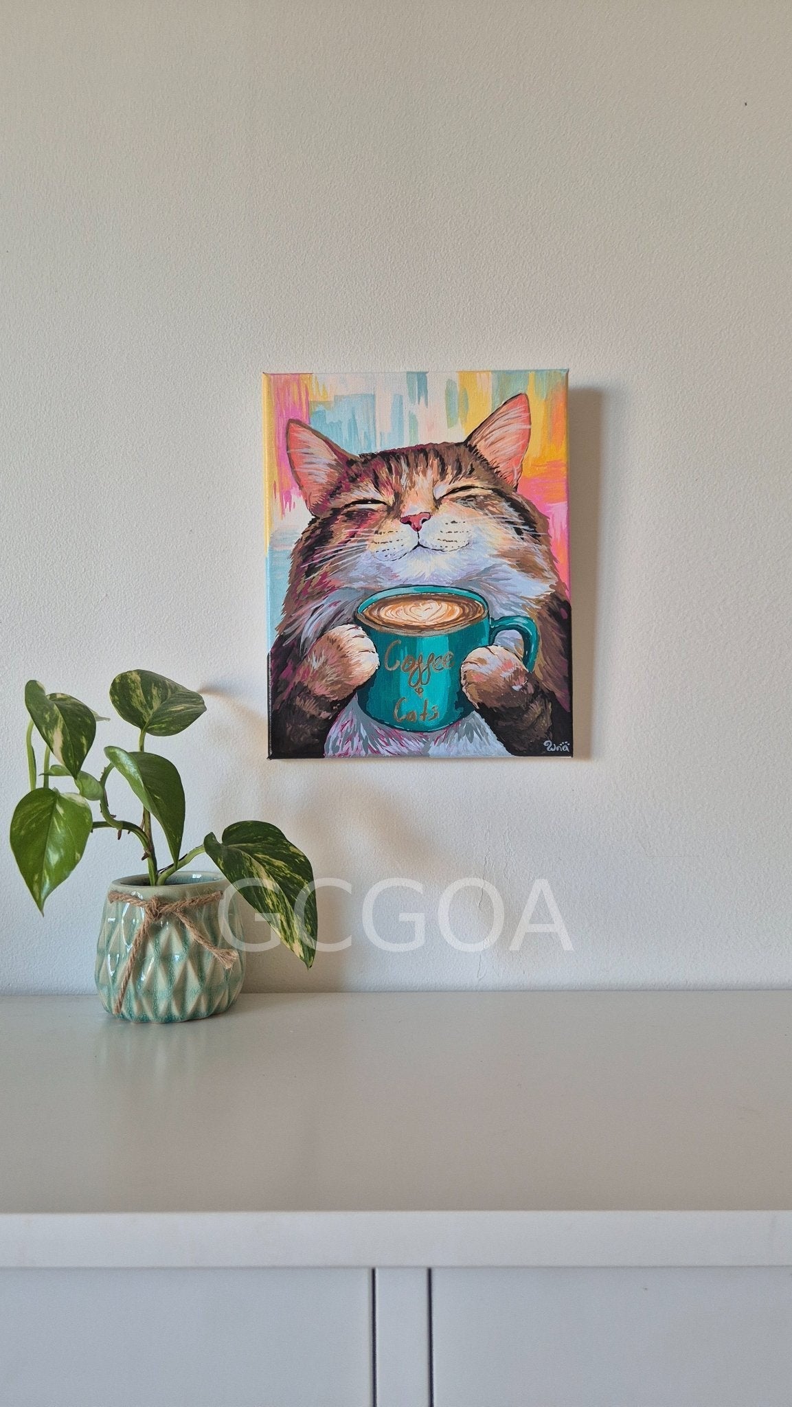 Coffee Cat - Gold Coast Gallery Of ArtRenae Hall