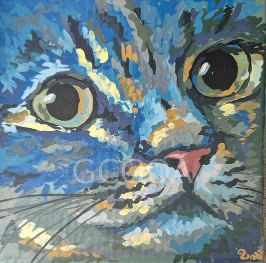 Contemplative Cat - Gold Coast Gallery Of ArtRenae Hall