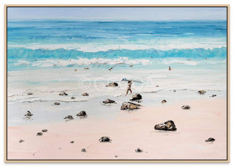 Cooly Surfers - Fine Art Print - Gold Coast Gallery Of ArtAngela Hawkey