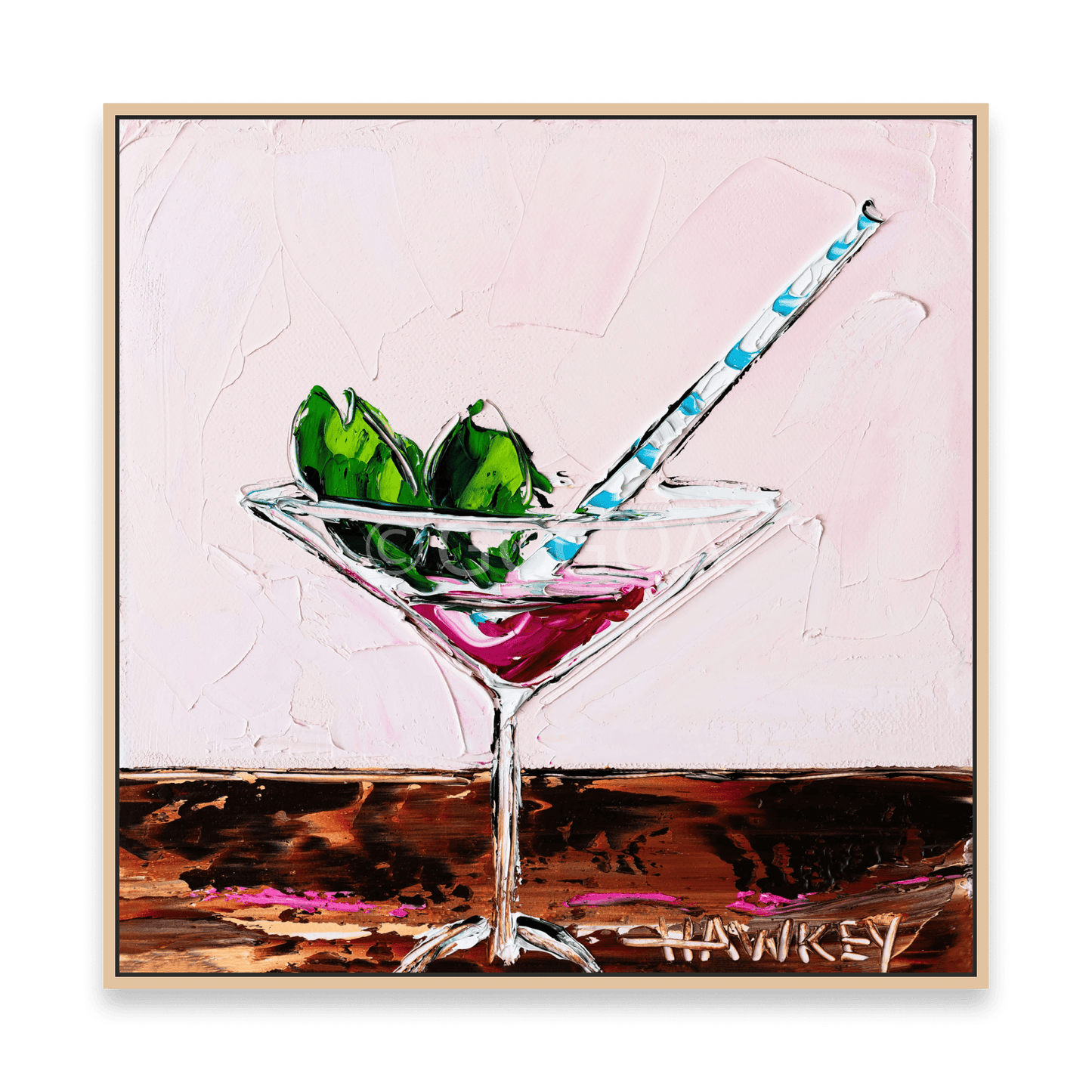Cosmopolitan With Mint - Fine Art Print - Gold Coast Gallery Of ArtAngela Hawkey