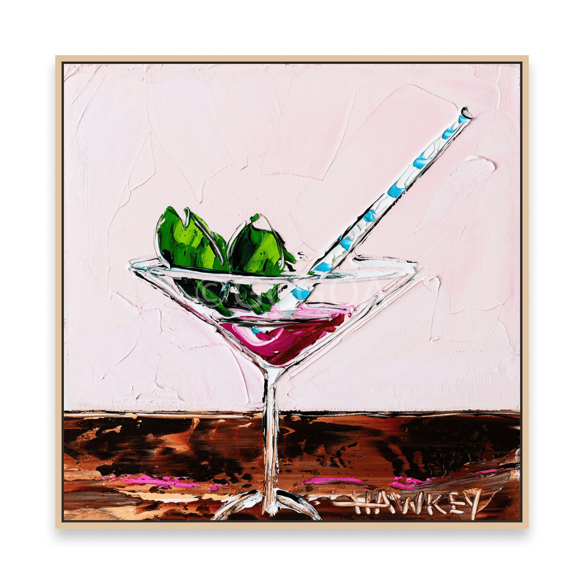 Cosmopolitan With Mint - Fine Art Print - Gold Coast Gallery Of ArtAngela Hawkey