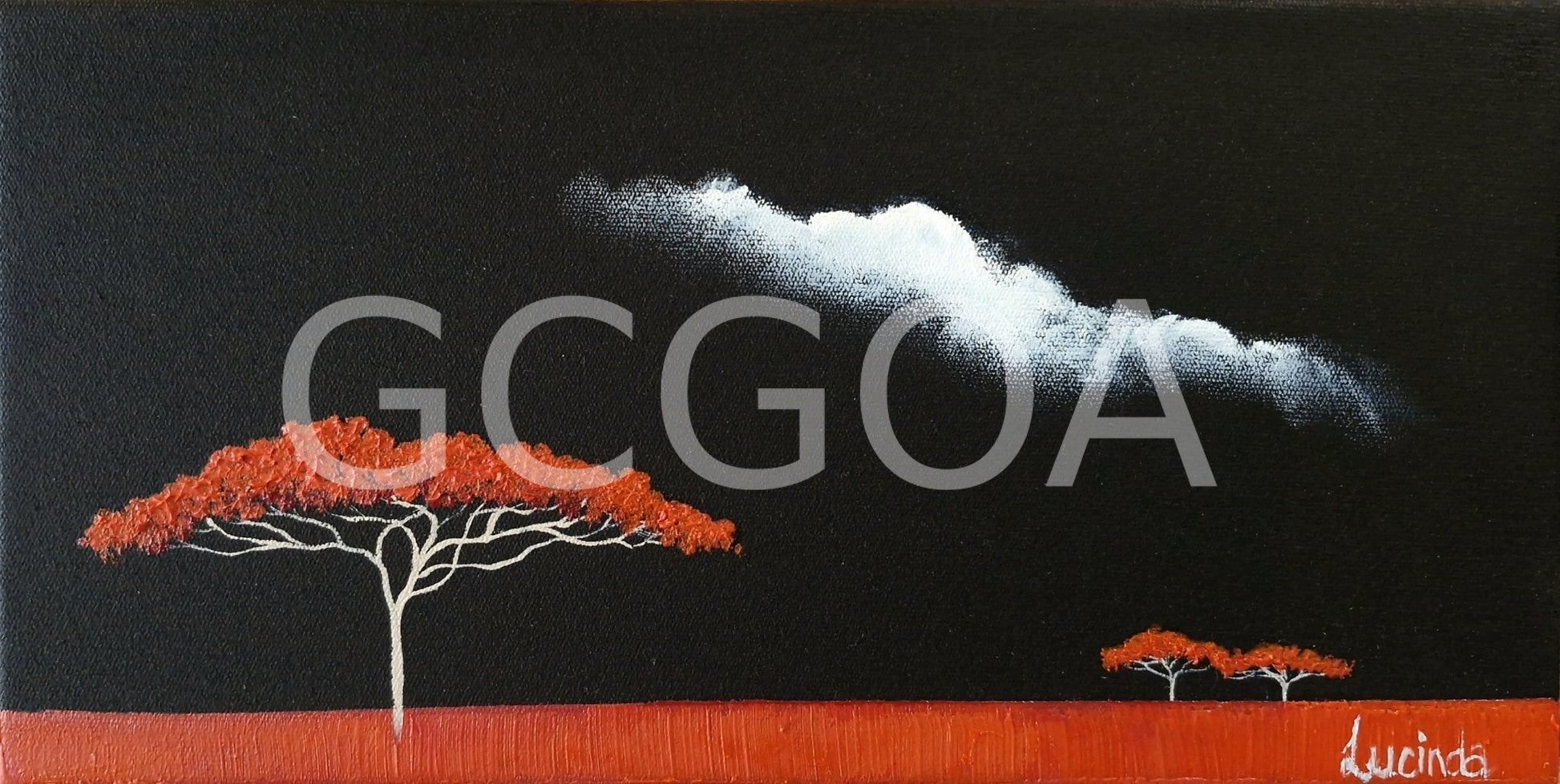 Crimson Tree Horizon - Gold Coast Gallery Of ArtLucinda Leveille
