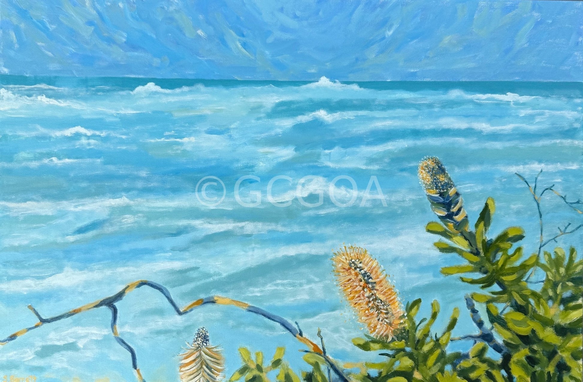 Curls In The Wind - Original Art - Gold Coast Gallery Of ArtSuzanne Barrett
