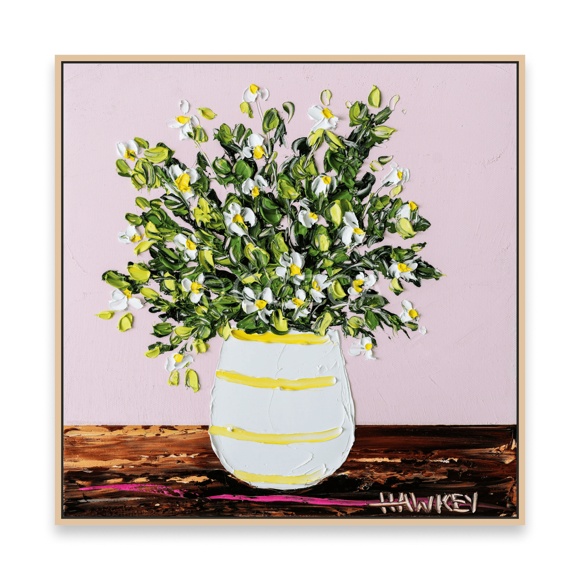 Daisies In A Vase 5 - Fine Art Print - Gold Coast Gallery Of ArtAngela Hawkey