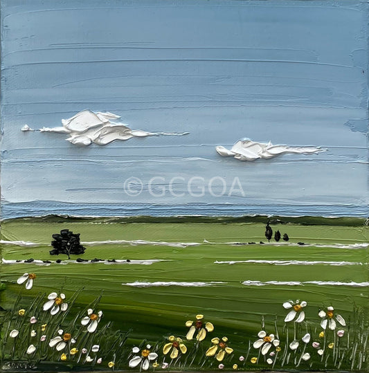 Dancing Daisies - Original Art - Gold Coast Gallery Of ArtJustine Bartie
