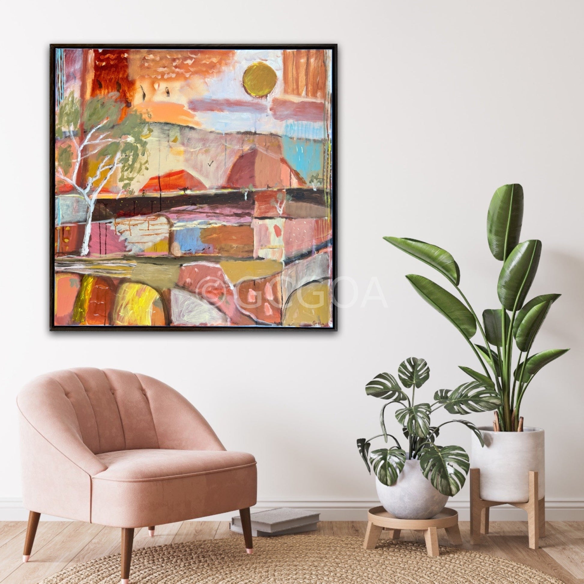 dancing on the land - original art - Gold Coast Gallery Of ArtGreta Hounslow